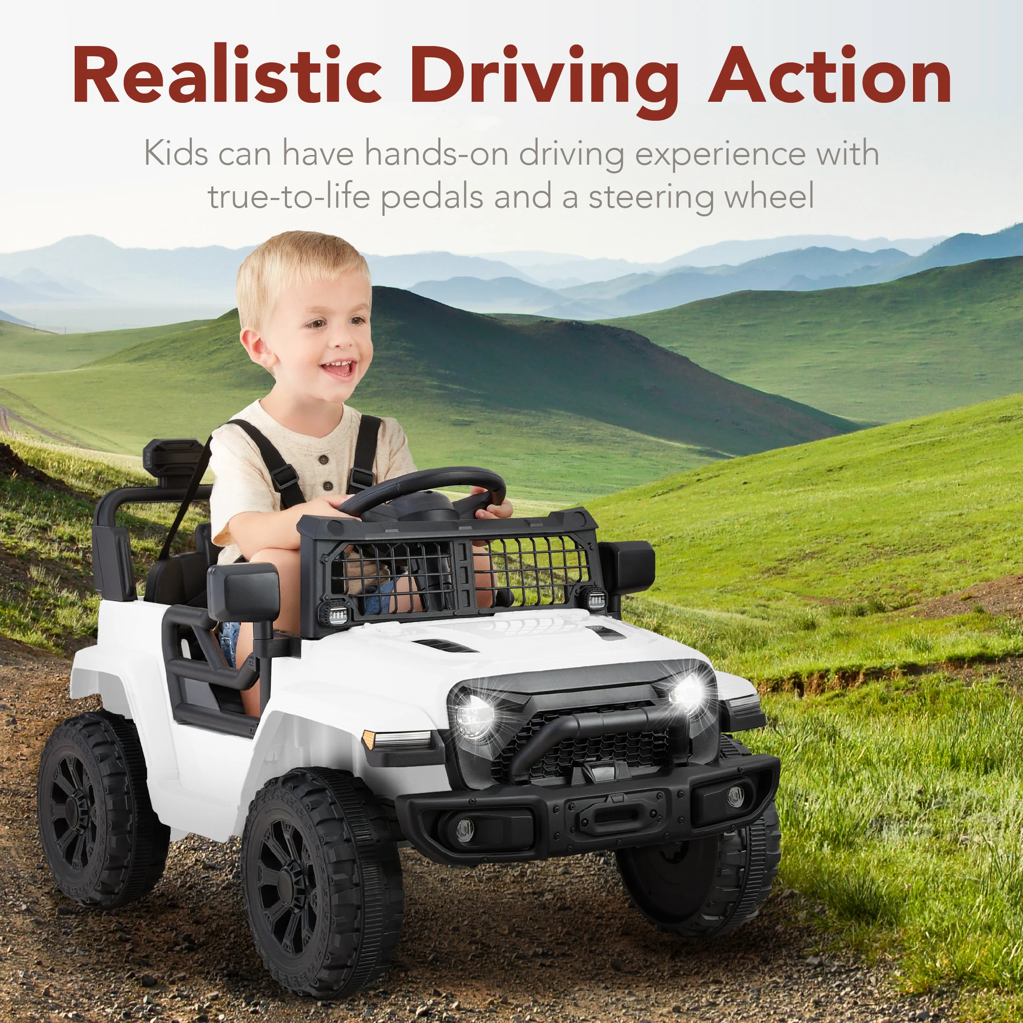 6V Kids Ride-On Truck Car w/ Parent Remote Control, 4-Wheel Suspension - Image 52