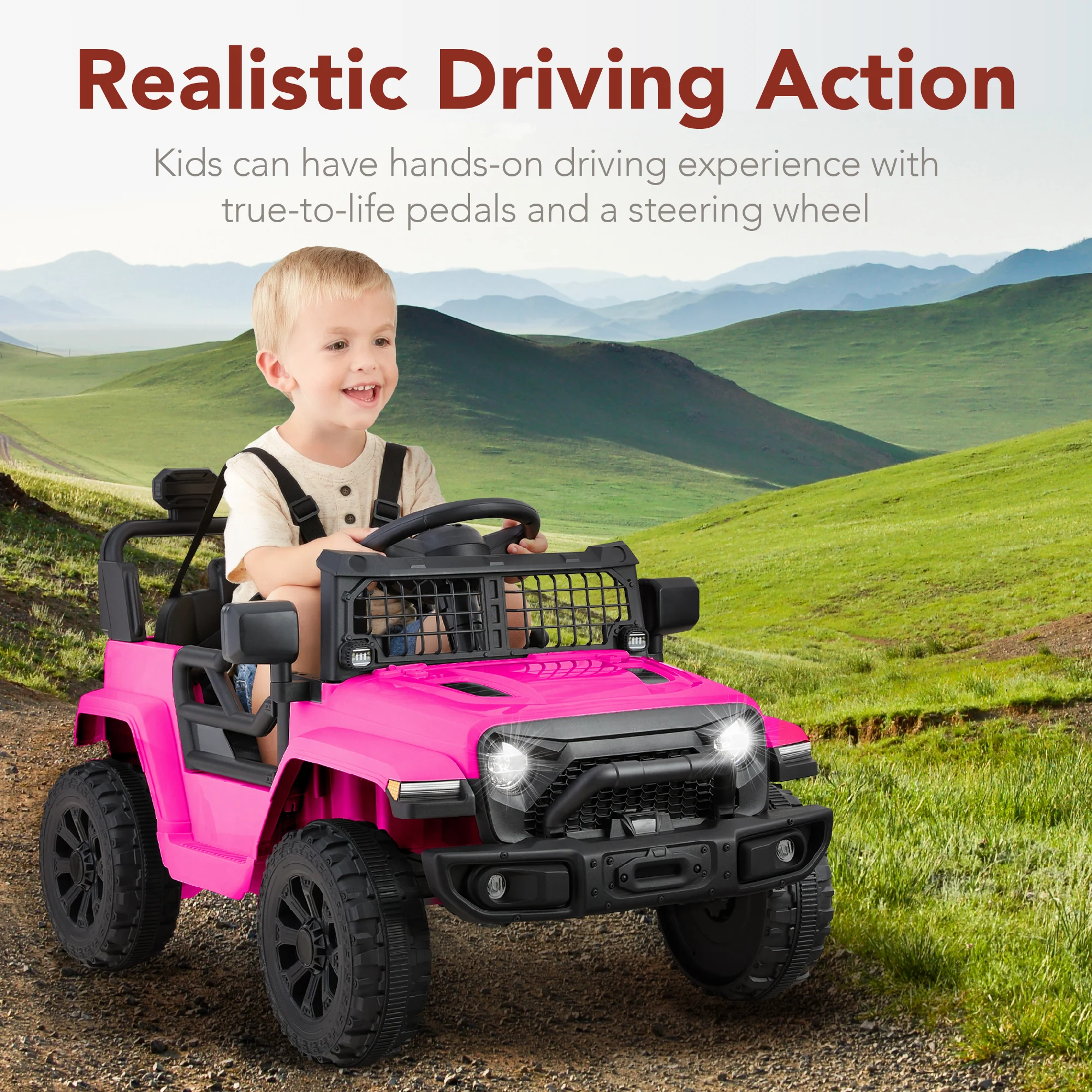 6V Kids Ride-On Truck Car w/ Parent Remote Control, 4-Wheel Suspension - Image 59