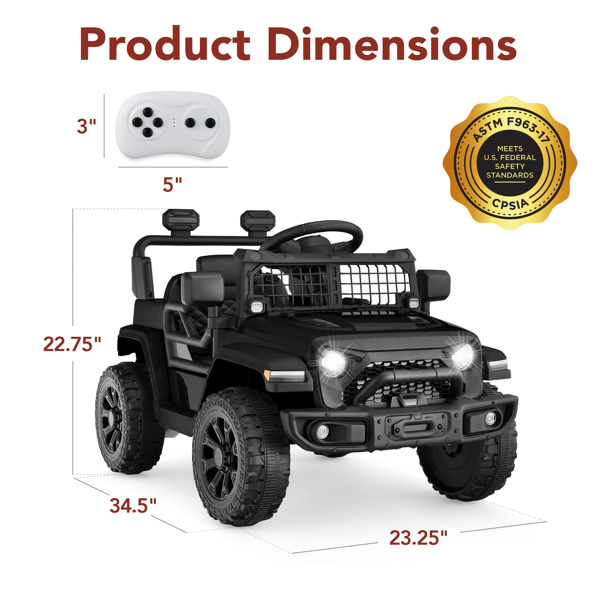 6V Kids Ride-On Truck Car w/ Parent Remote Control, 4-Wheel Suspension - Image 7