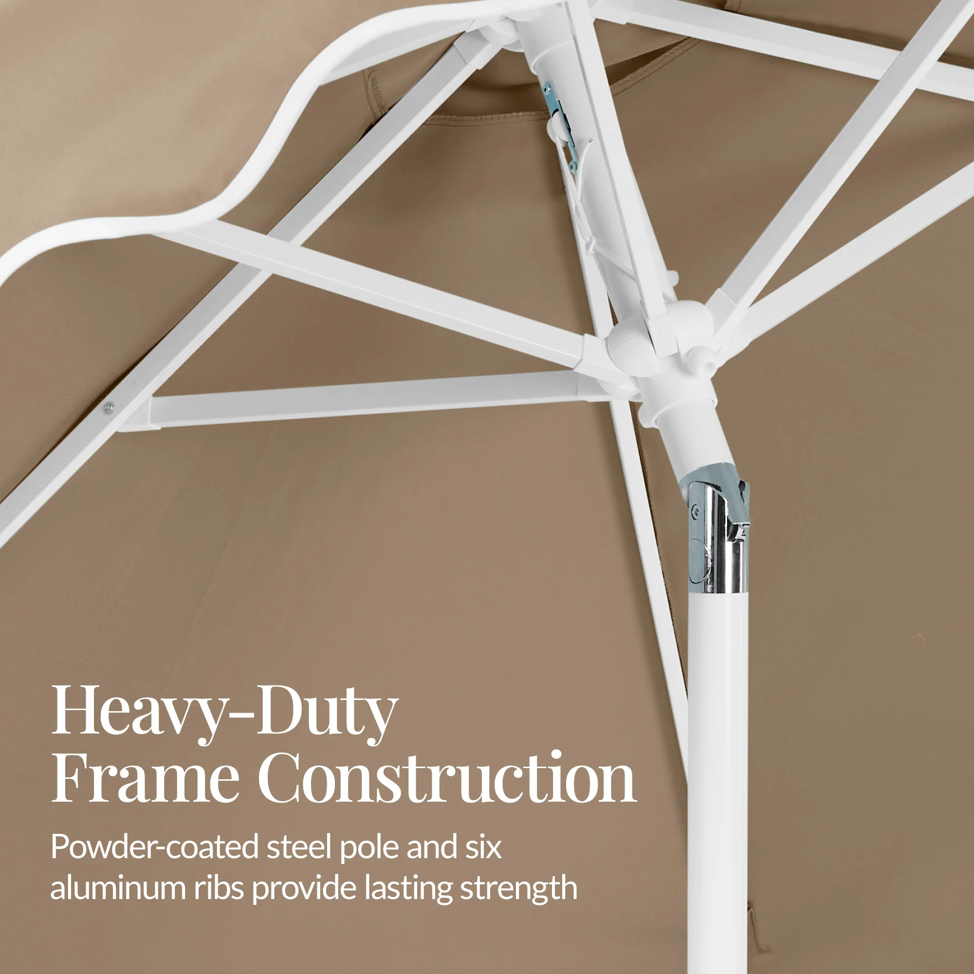 7.5ft Patio Market Umbrella,Wavy Trim, UV-Fade-Resistant, Crank & Tilt - Image 79