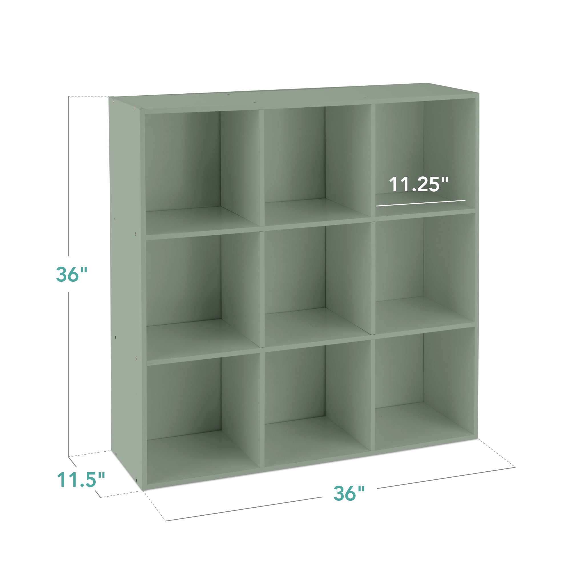 9-Cube Bookshelf Storage Display w/ 3 Removable Panels, Customizable Design - Image 18
