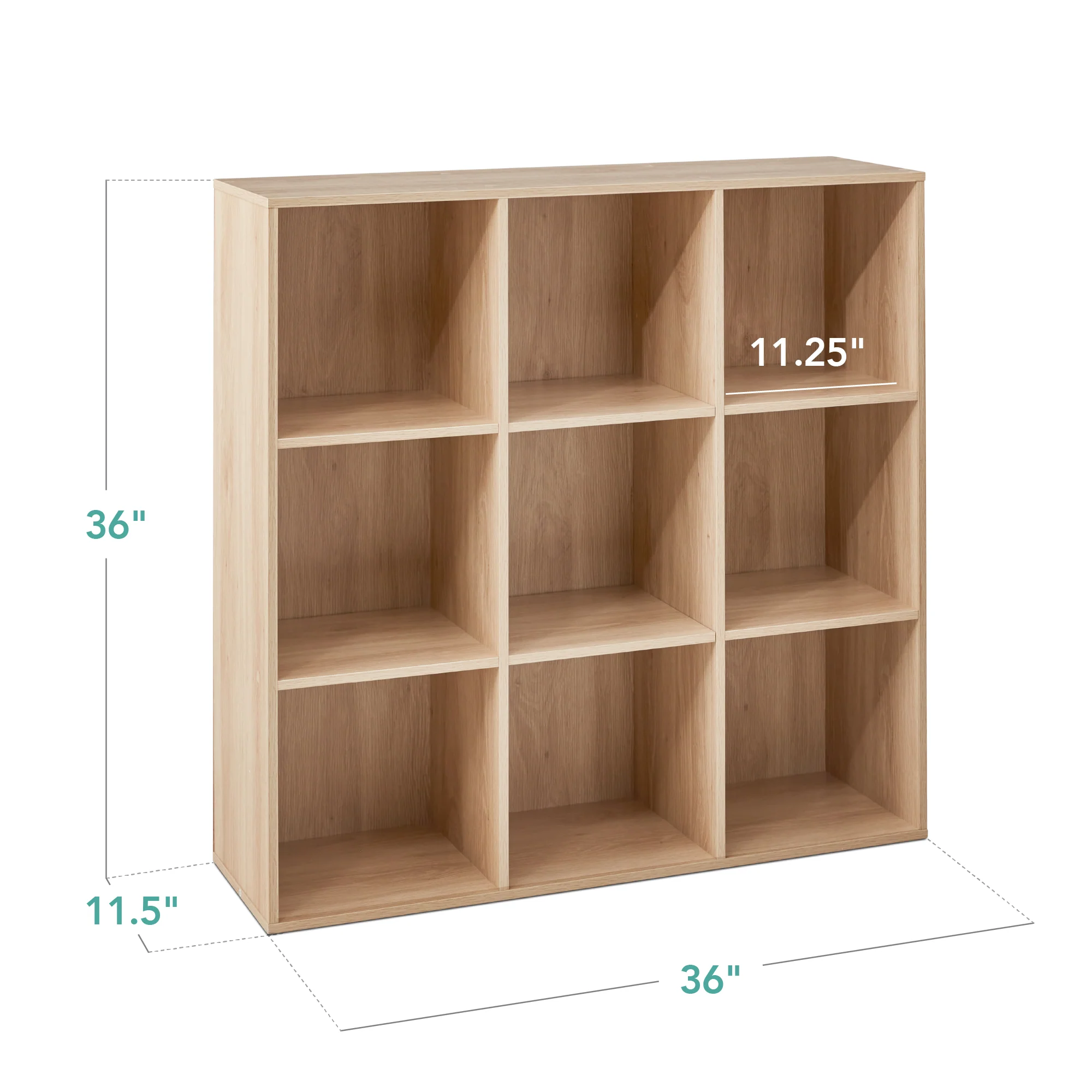 9-Cube Bookshelf Storage Display w/ 3 Removable Panels, Customizable Design - Image 82