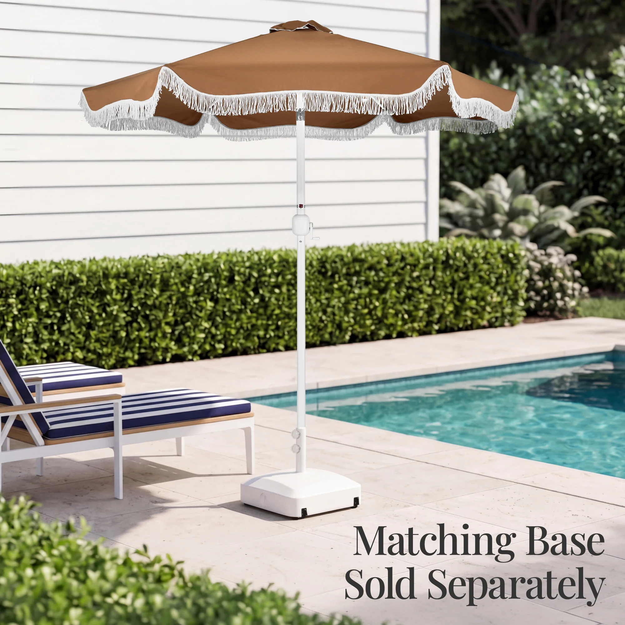 9ft Boho Fringe Umbrella Tilt, UPF50+, Steel Pole - Image 17