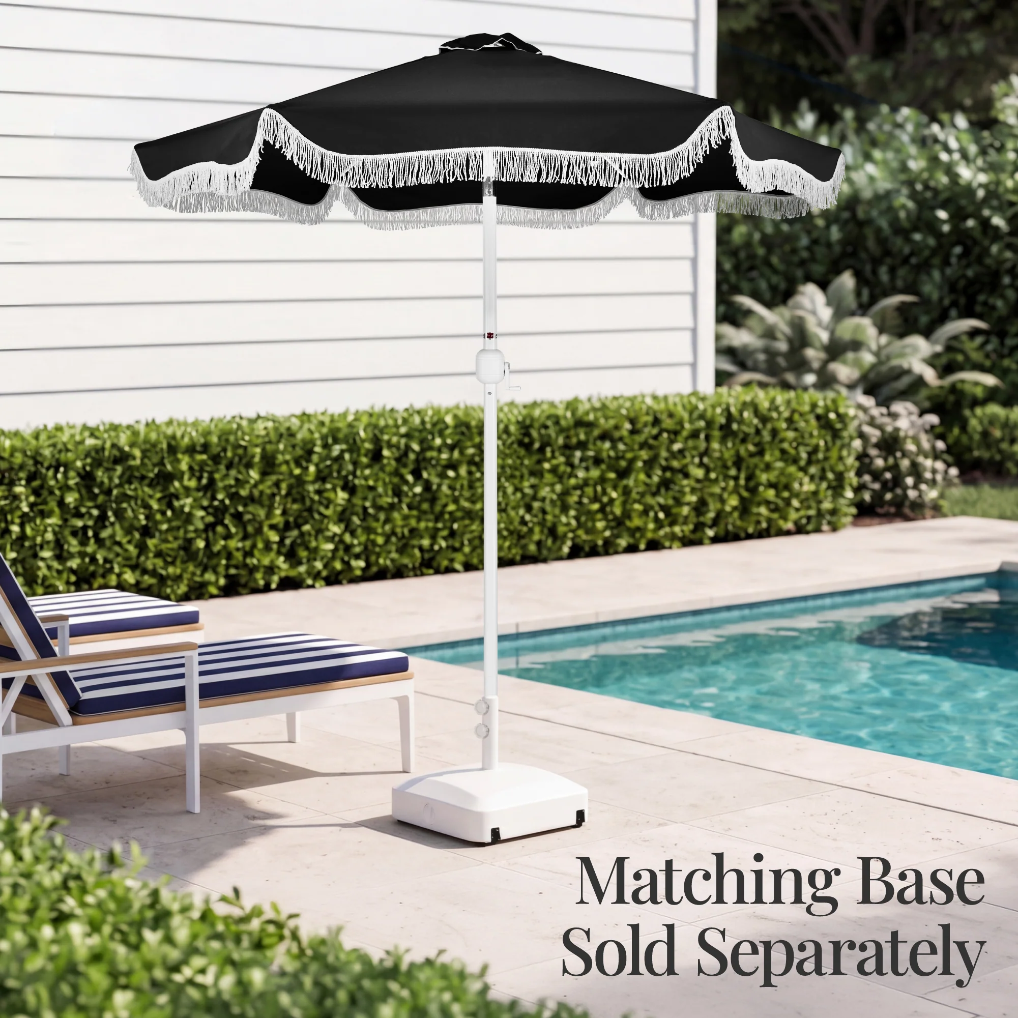 9ft Boho Fringe Umbrella Tilt, UPF50+, Steel Pole - Image 35