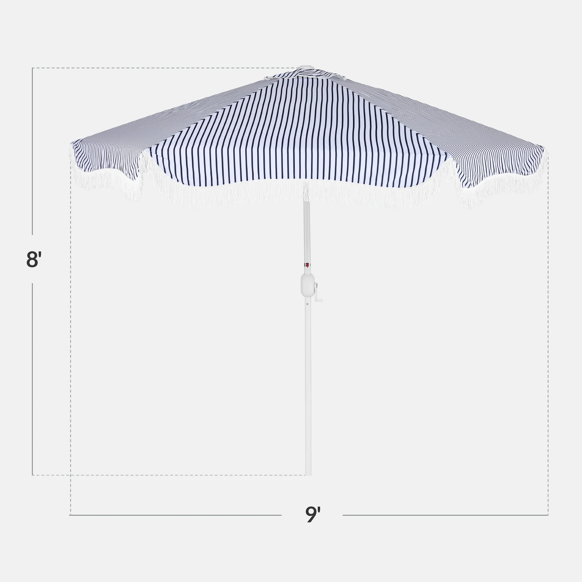 9ft Boho Fringe Umbrella Tilt, UPF50+, Steel Pole - Image 83