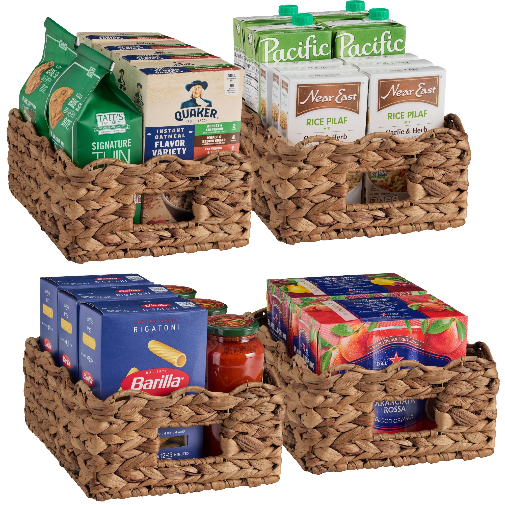 9x12 Scalloped Shelf Basket, Pantry Bins, 4 Pack - Image 17
