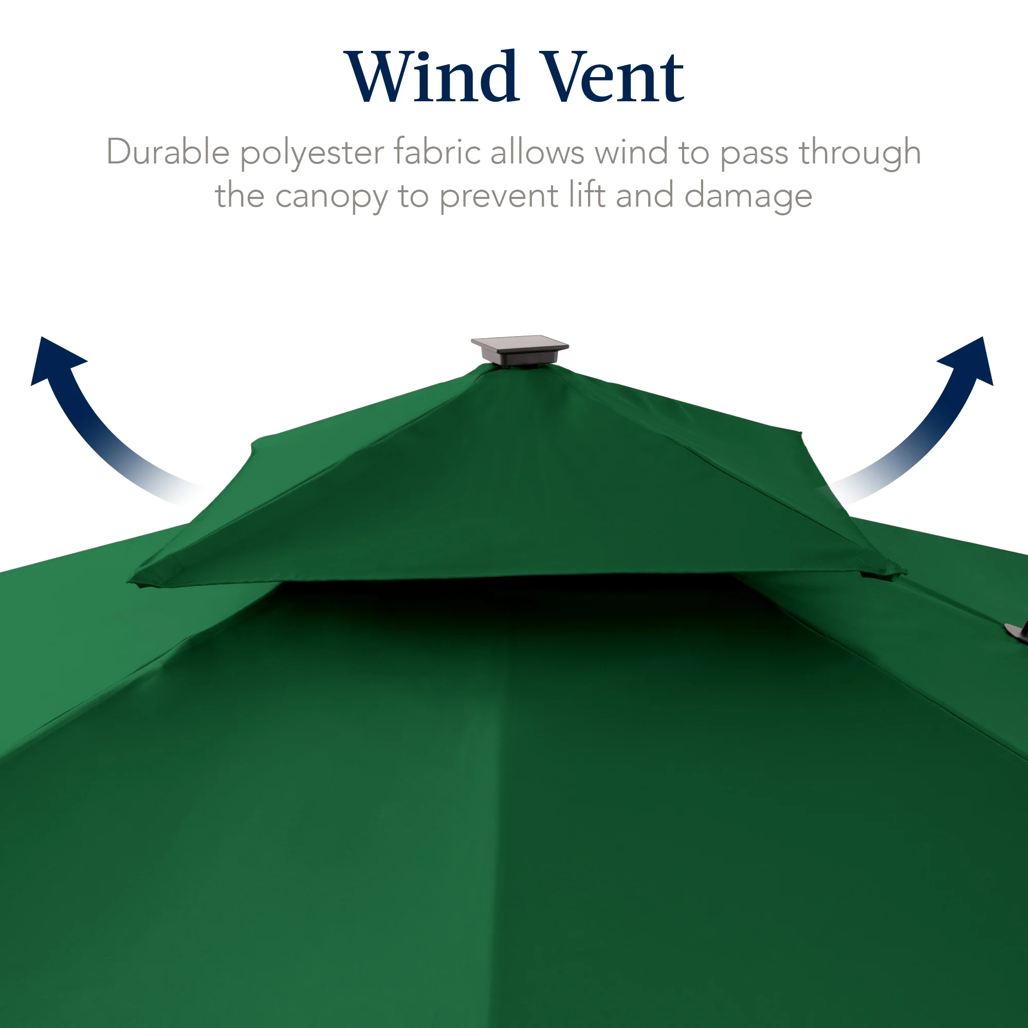 9x12ft 2-Tier Outdoor Solar LED Cantilever Patio Umbrella - Image 119