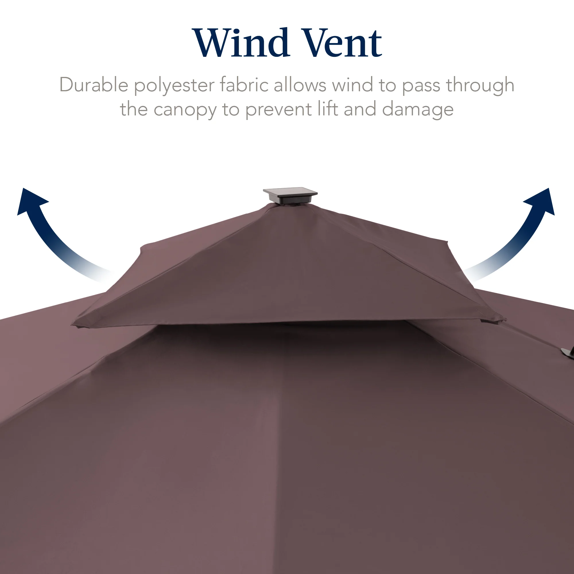 9x12ft 2-Tier Outdoor Solar LED Cantilever Patio Umbrella - Image 127