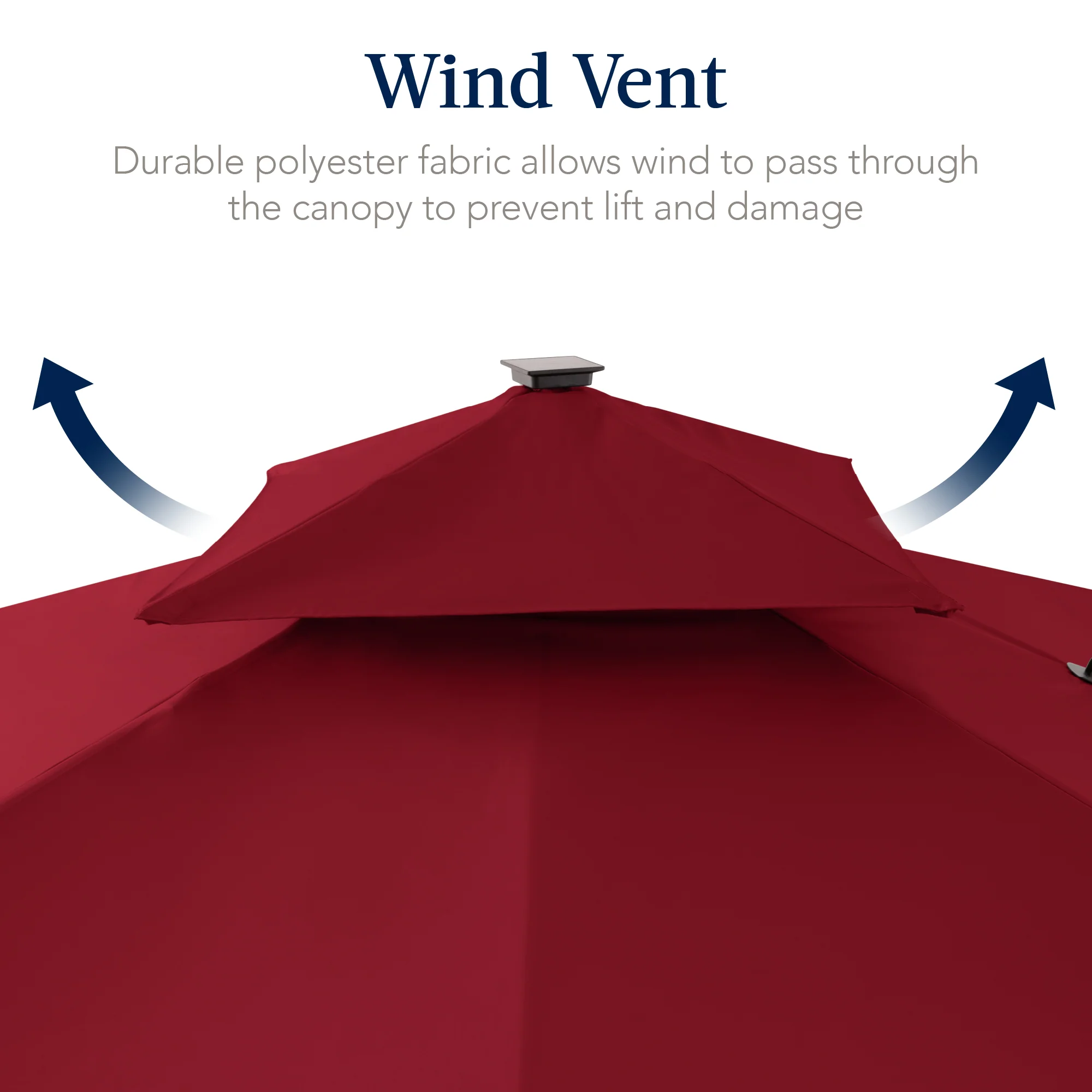 9x12ft 2-Tier Outdoor Solar LED Cantilever Patio Umbrella - Image 135