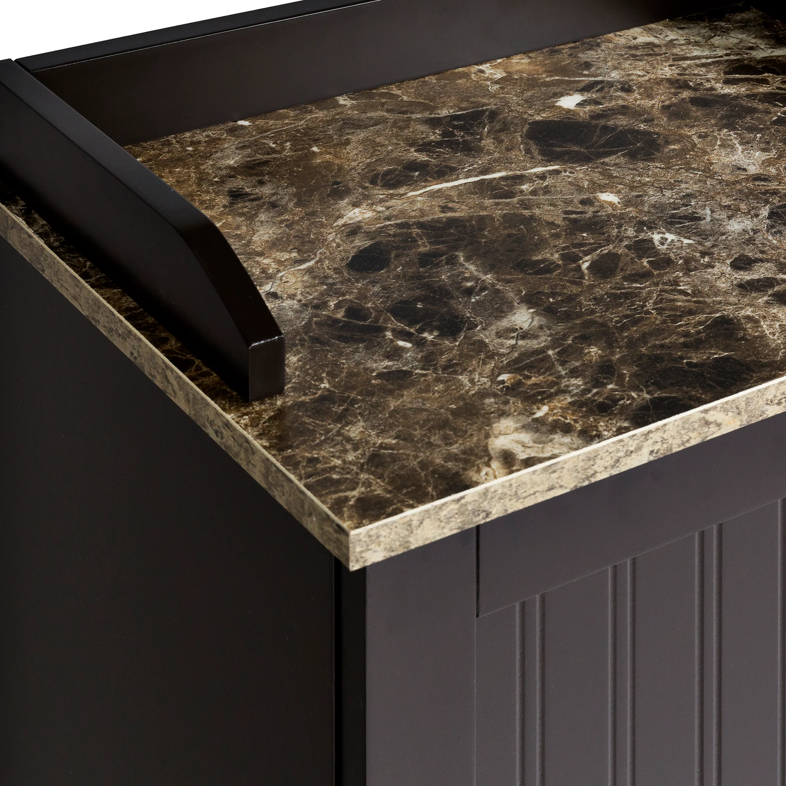 Bathroom Floor Storage Cabinet w/ Versatile Door - Image 5