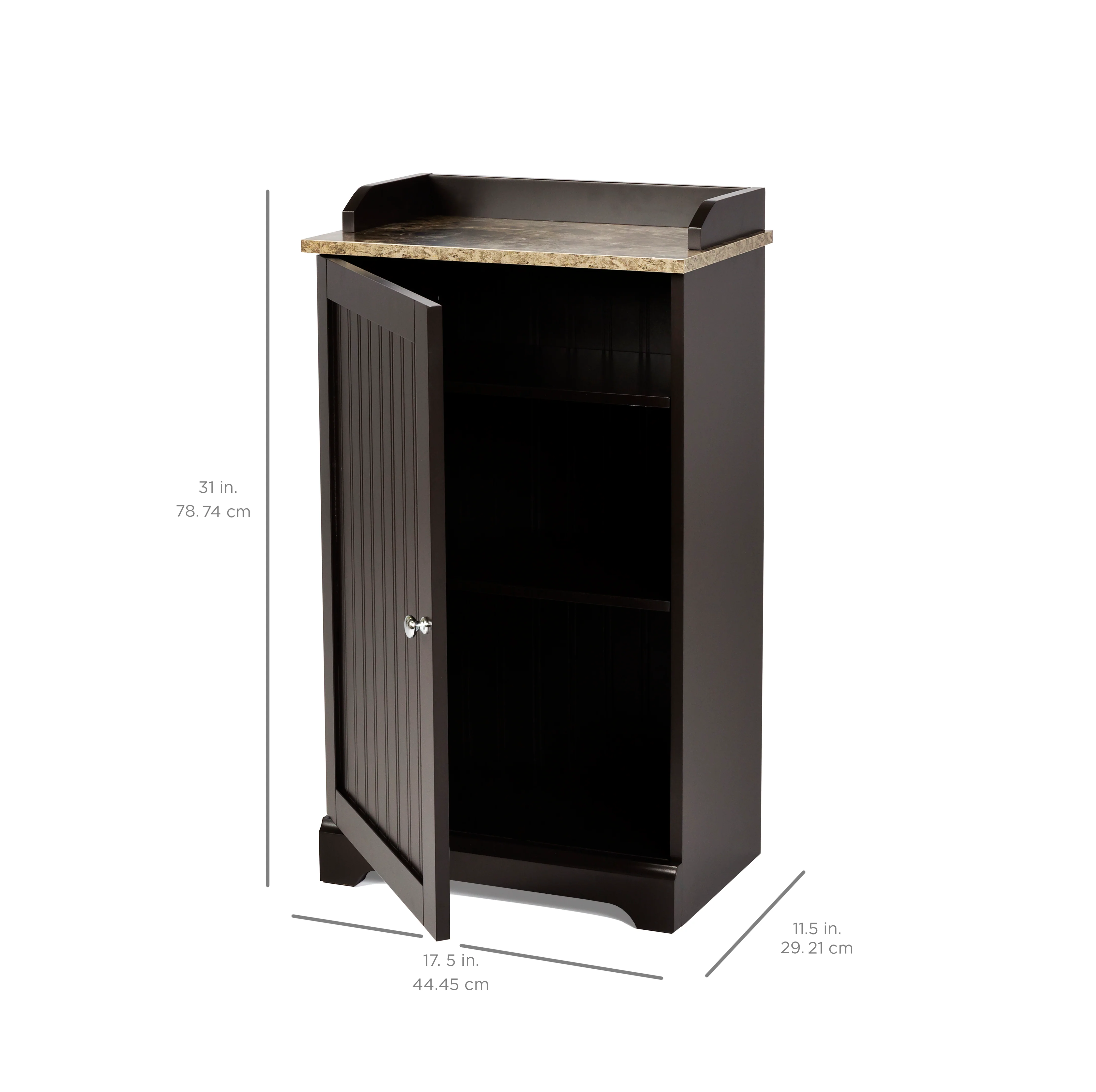 Bathroom Floor Storage Cabinet w/ Versatile Door - Image 6