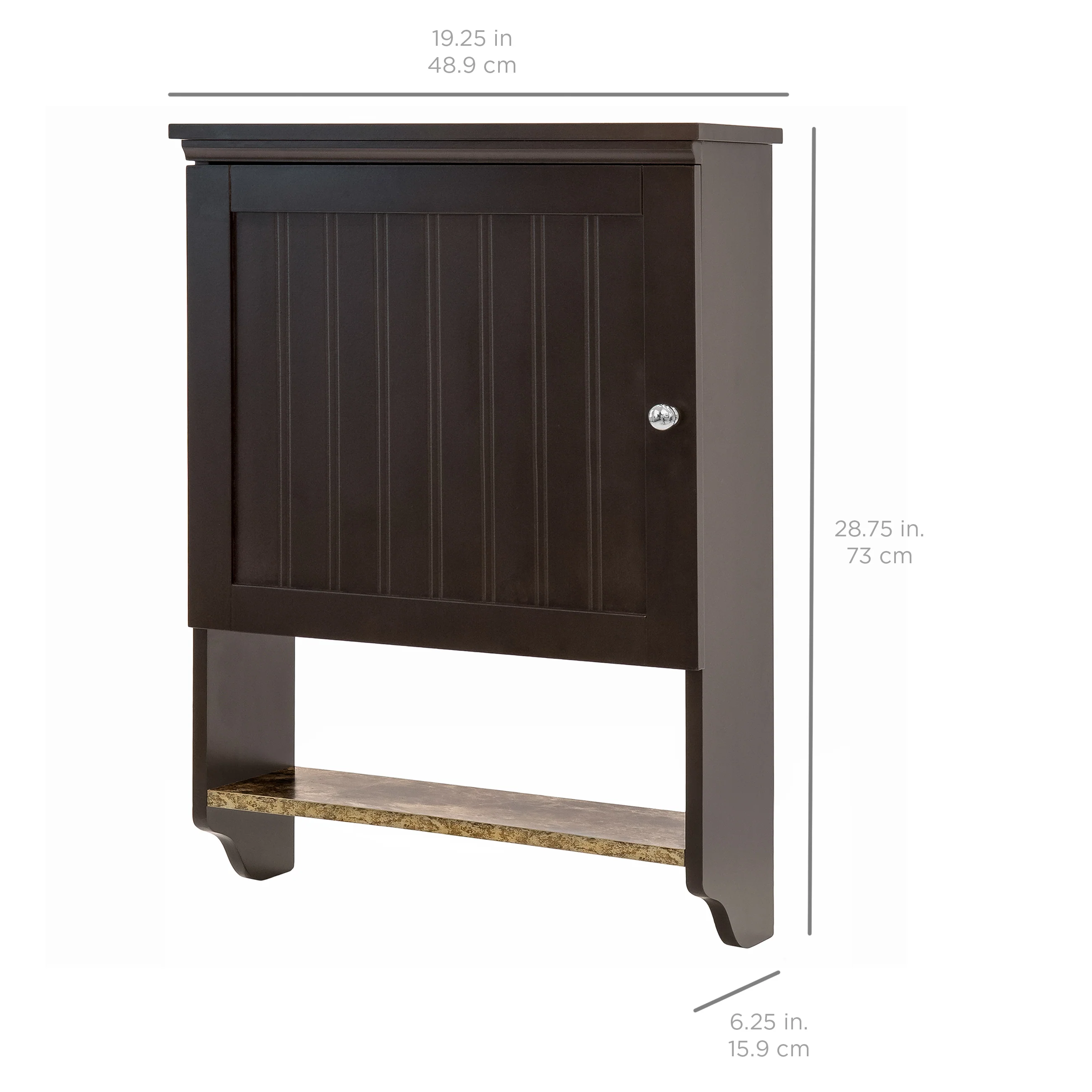 Bathroom Wall Mounted Hanging Cabinet Shelf Storage Decor - Image 6