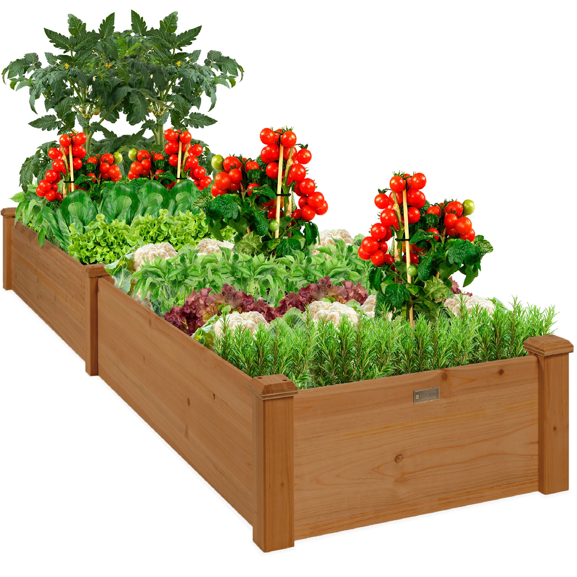 Wooden Raised Garden Bed Planter for Garden, Lawn, Yard - 8x2ft - Image 8