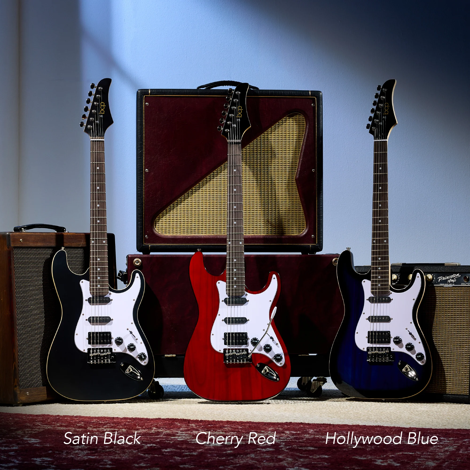 Beginner Electric Guitar Kit w/ Headphone Amp, Padded Gig Bag, Headphones - Image 35
