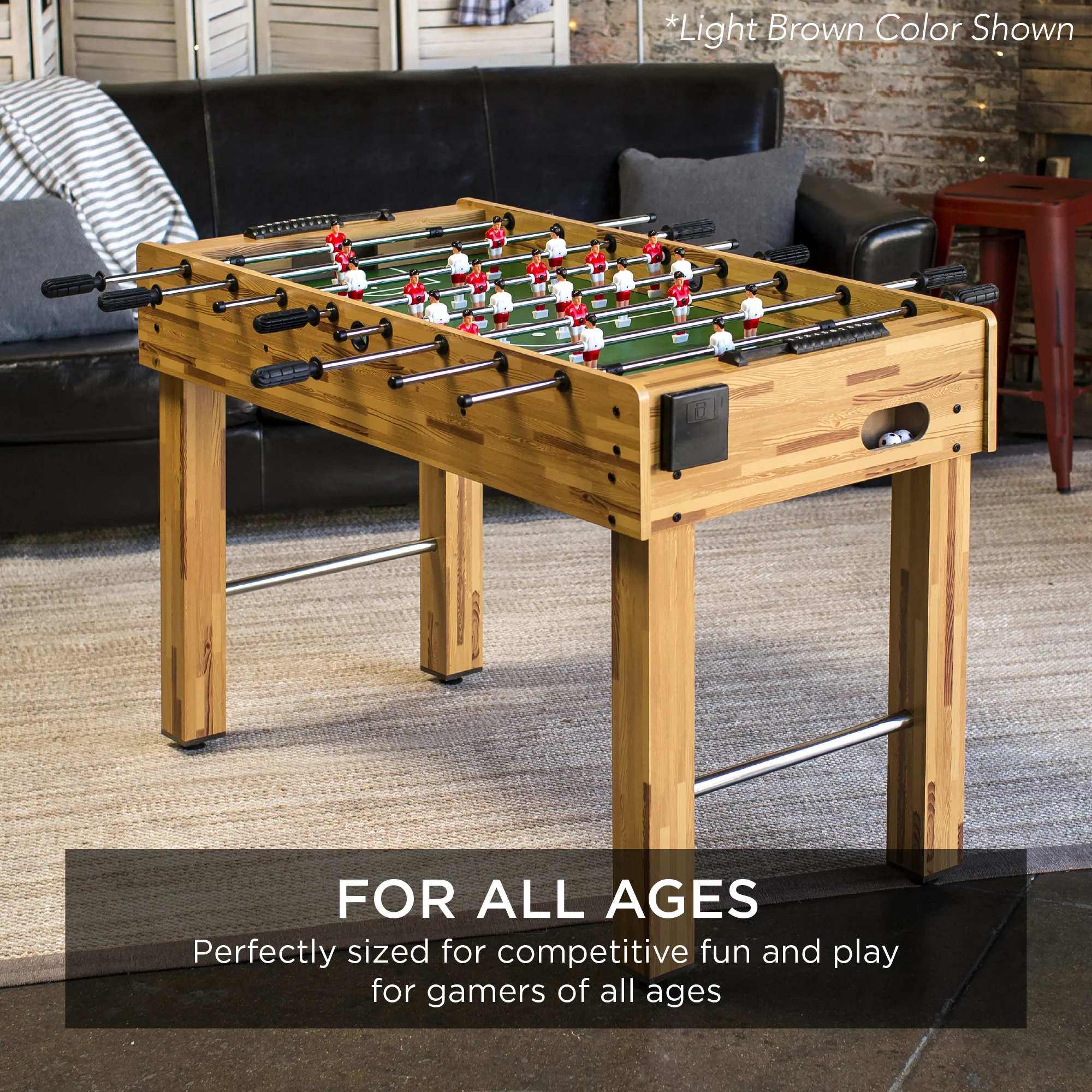 48in Foosball Table for Kids & Adults w/ 2 Balls - Image 23