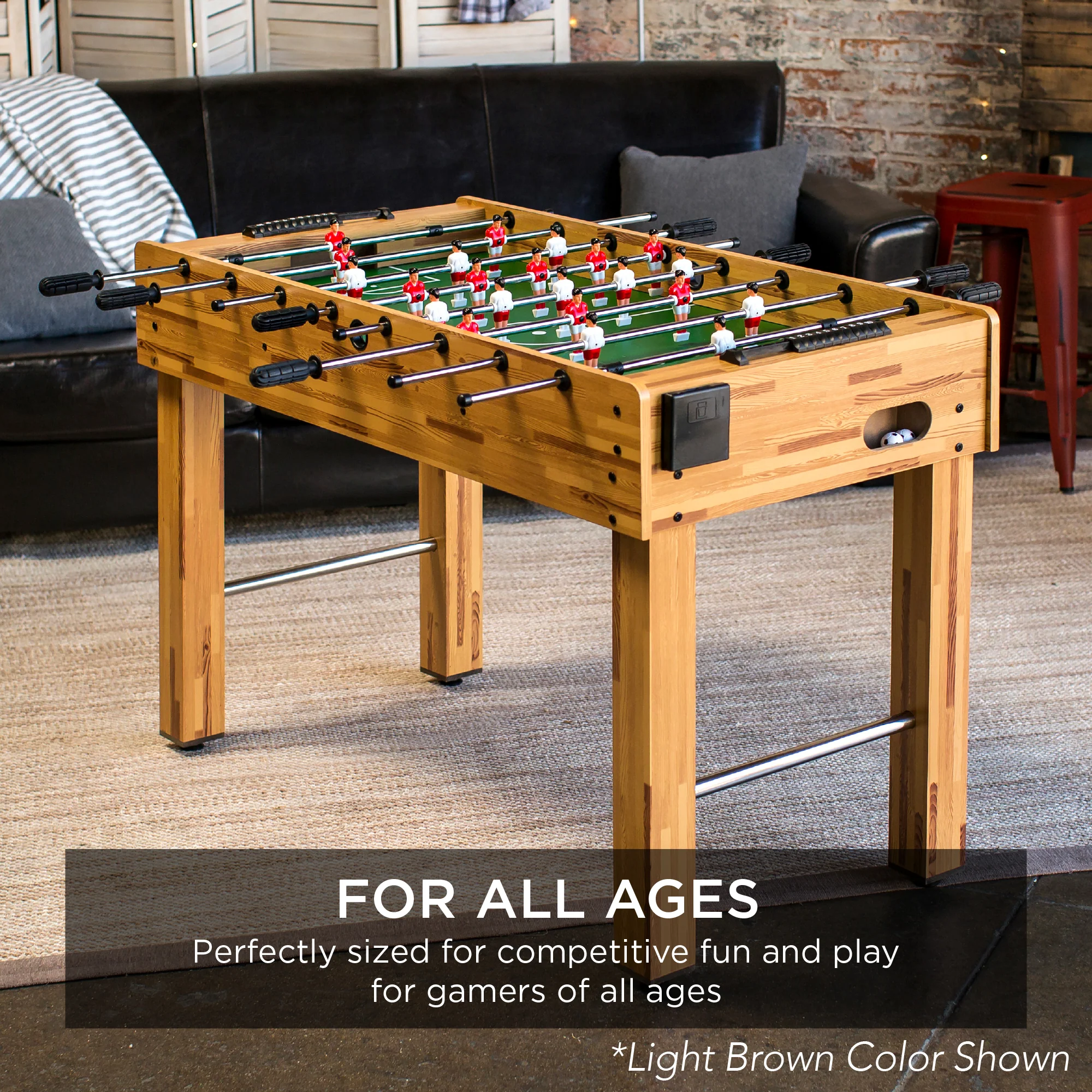 48in Foosball Table for Kids & Adults w/ 2 Balls - Image 30