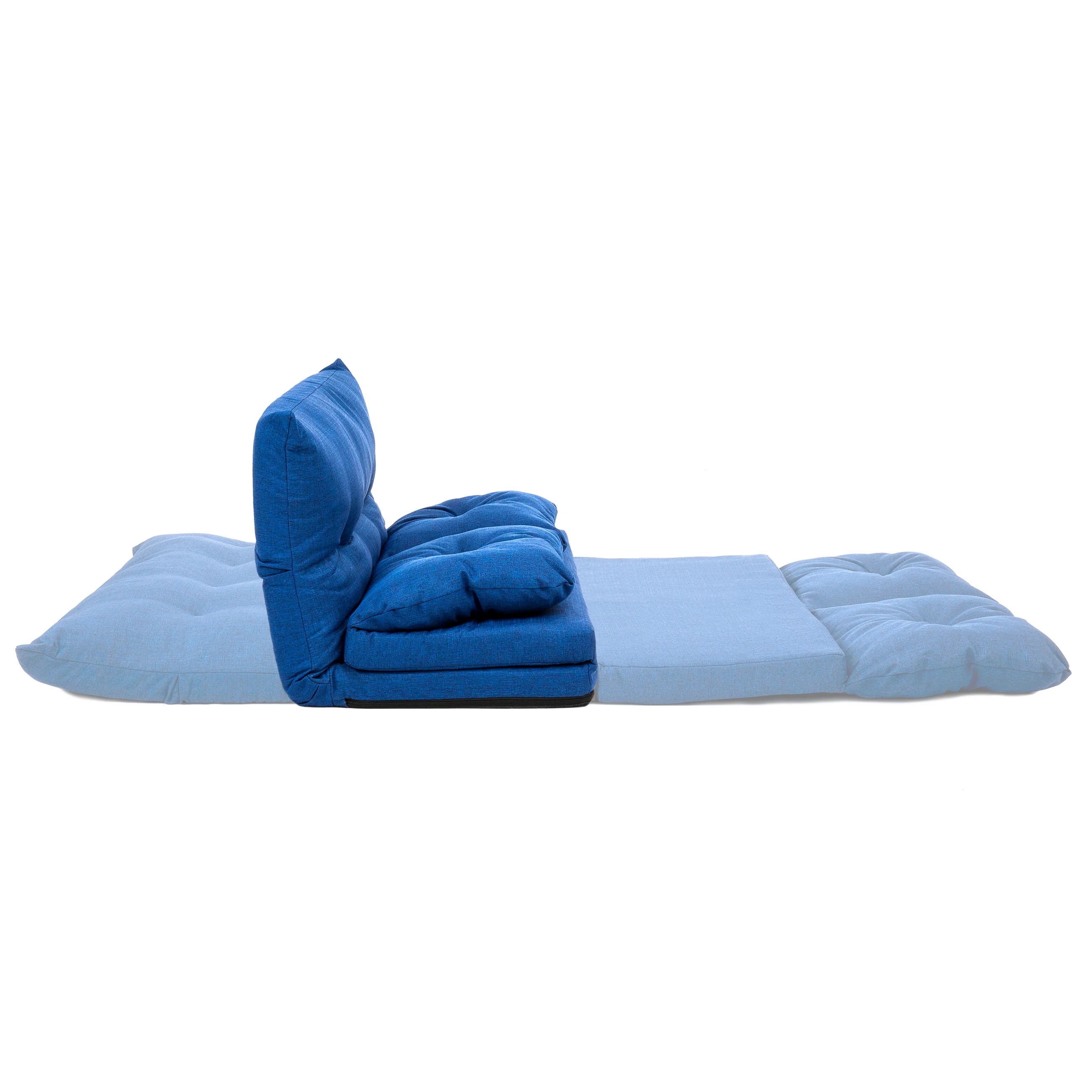 Linen Folding Lounge Futon Gaming Couch Chair - Image 5