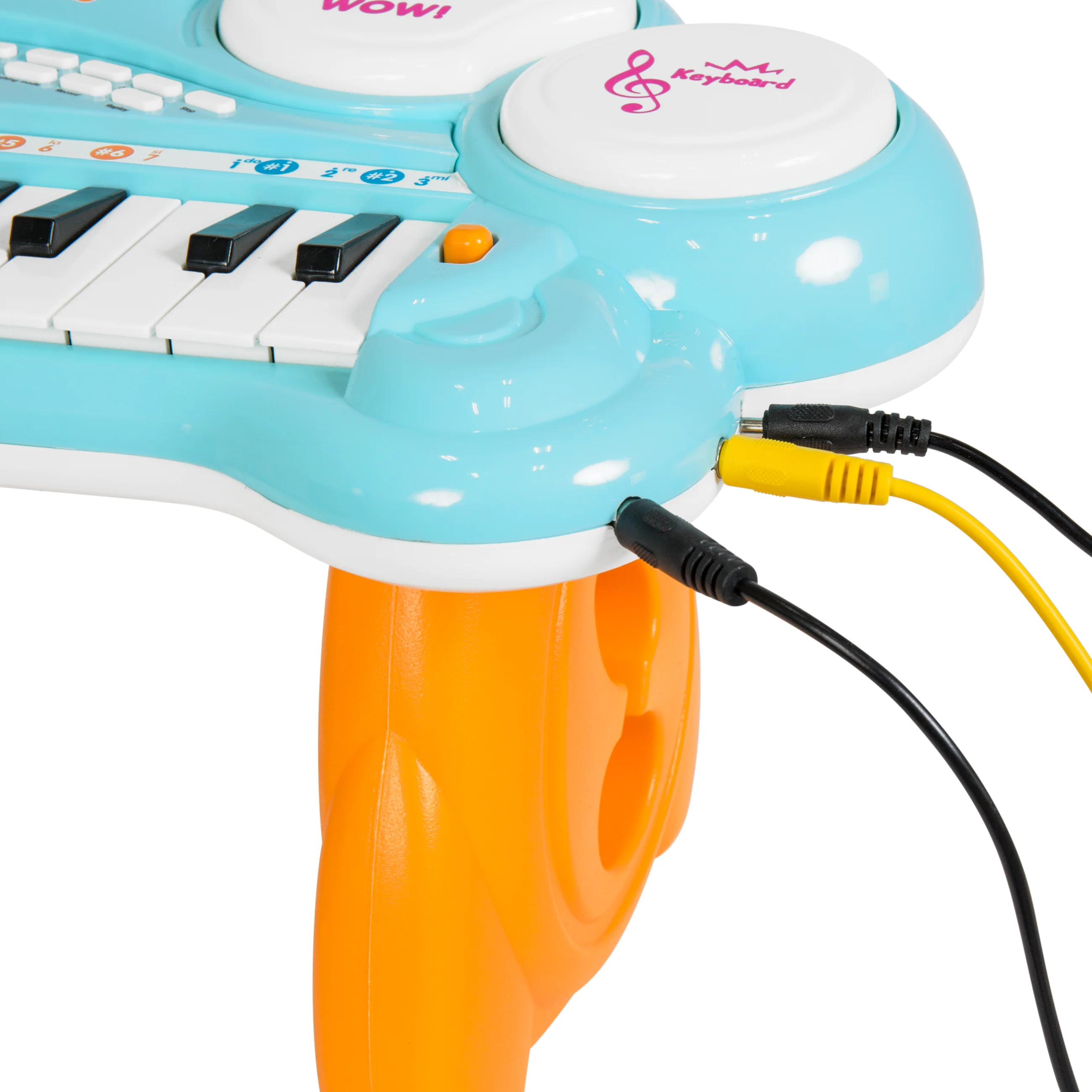 24-Key Kids Musical Electronic Keyboard w/ Drums, Microphone, MP3 - Blue - Image 5