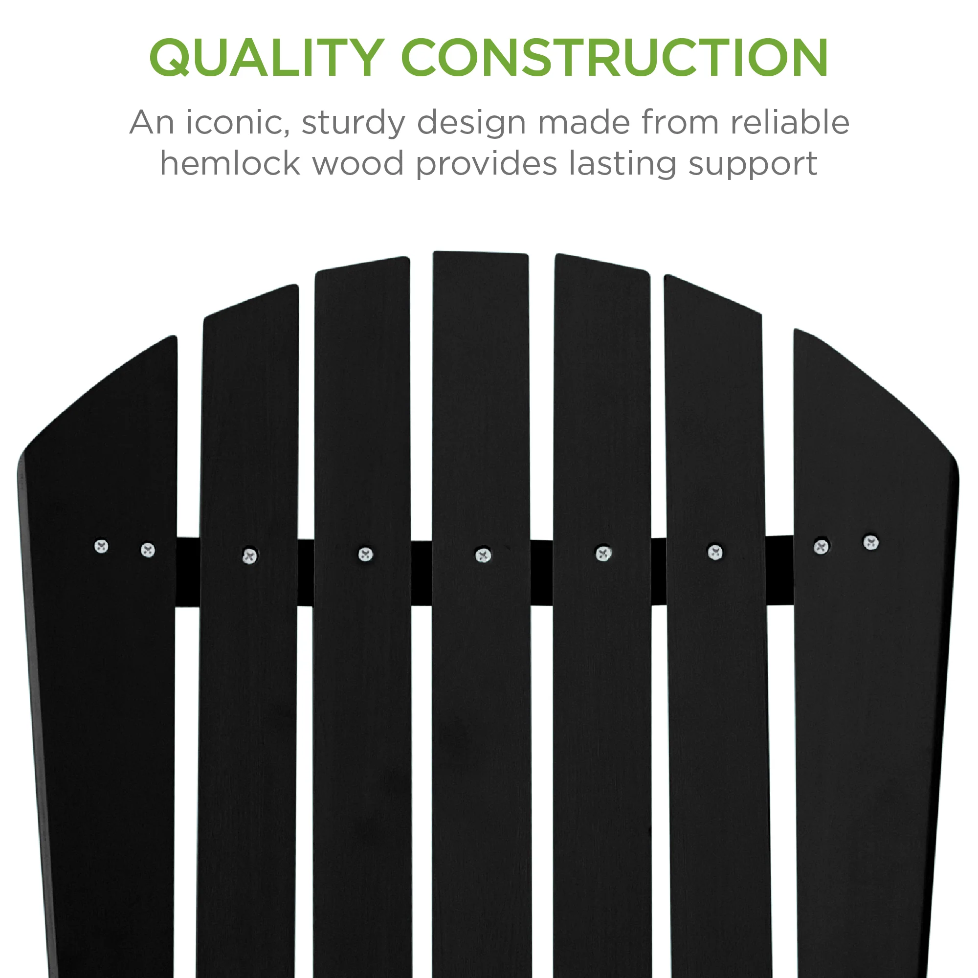 Folding Wooden Adirondack Chair, Accent Furniture w/ Natural Woodgrain - Image 18
