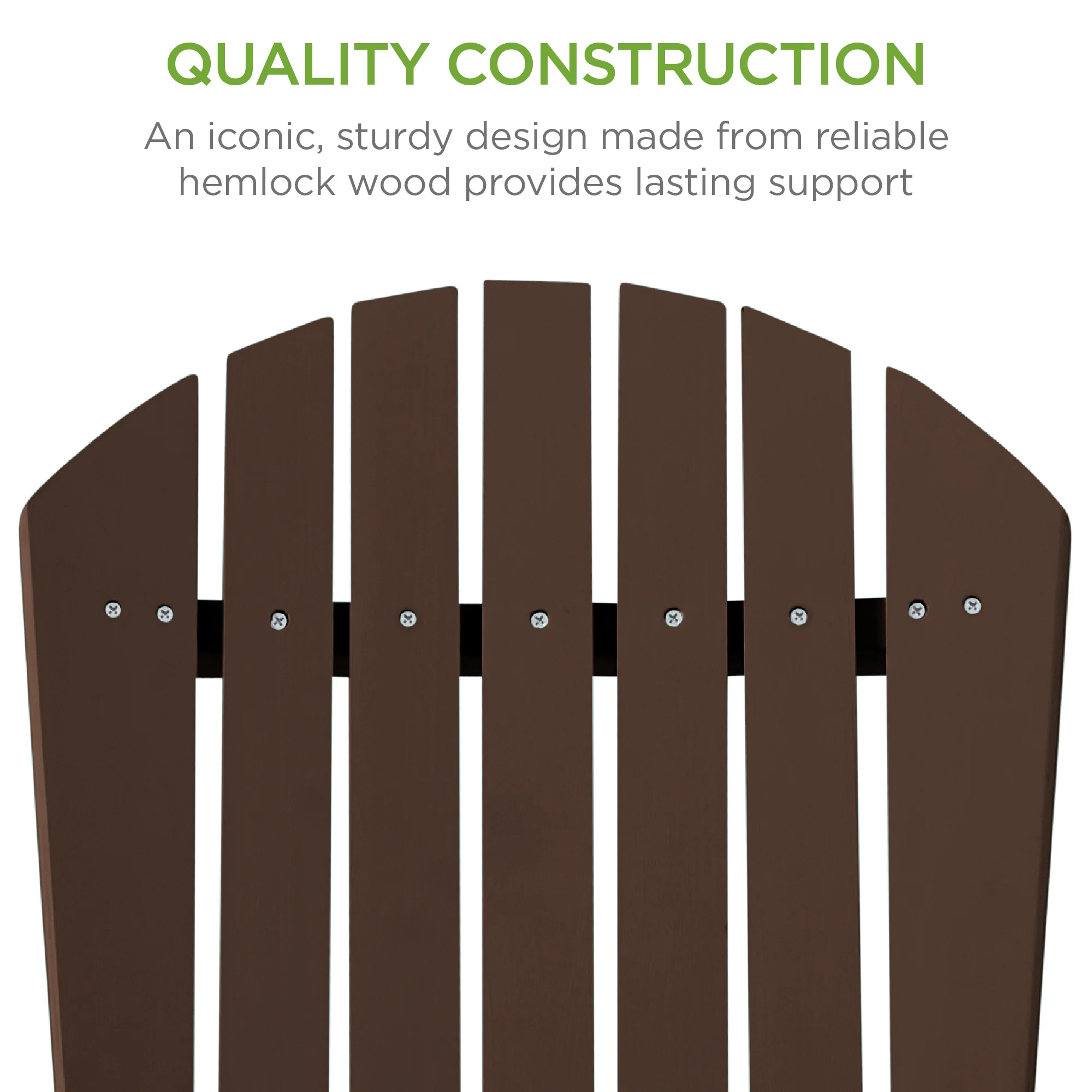 Folding Wooden Adirondack Chair, Accent Furniture w/ Natural Woodgrain - Image 25