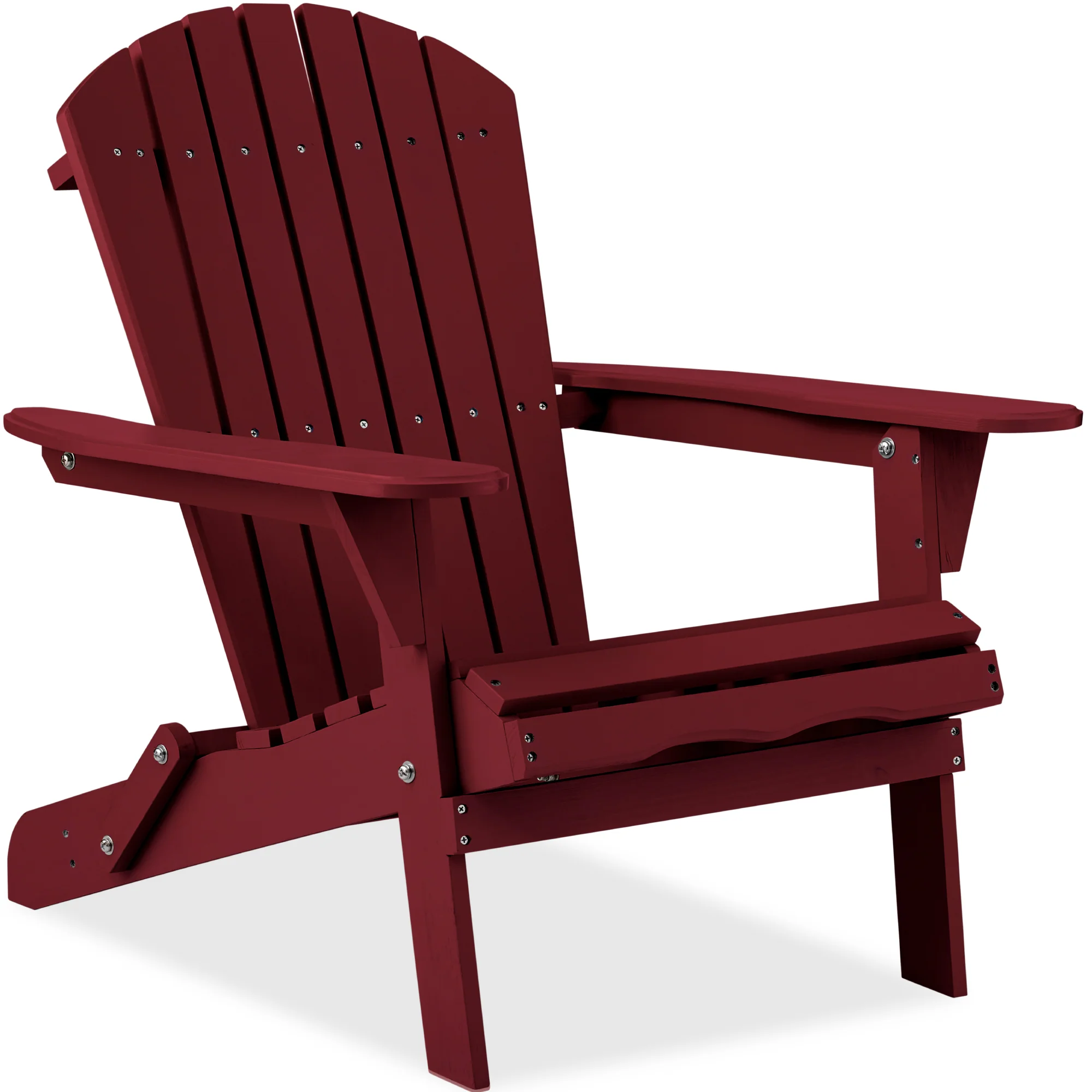 Folding Wooden Adirondack Chair, Accent Furniture w/ Natural Woodgrain - Image 50