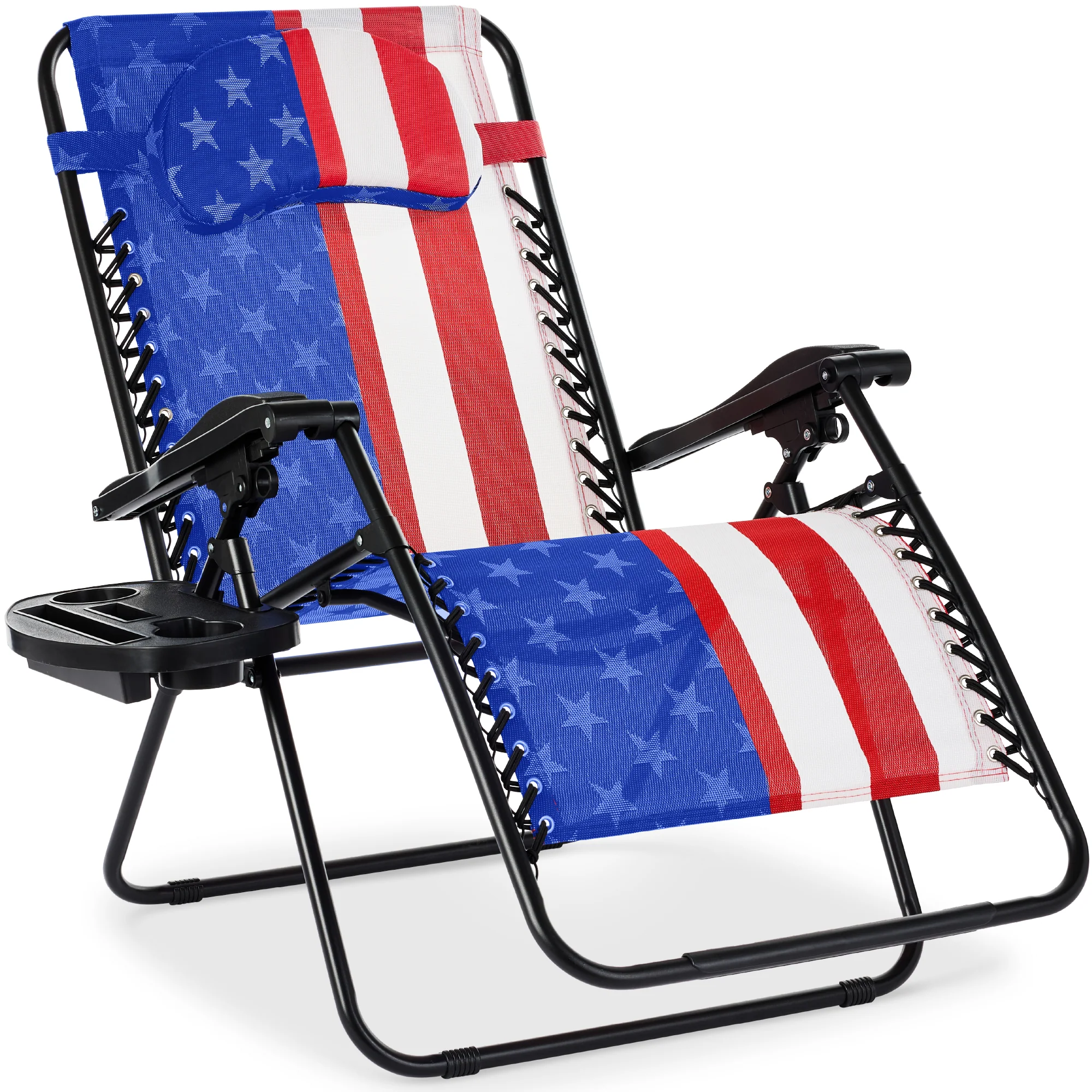Oversized Reclining Zero Gravity Chair Lounger w/ Cup Holder, Pillow - Image 107