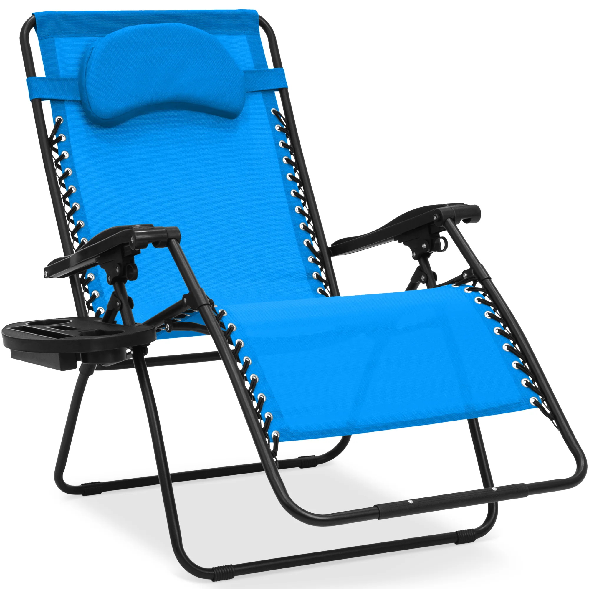 Oversized Reclining Zero Gravity Chair Lounger w/ Cup Holder, Pillow - Image 118