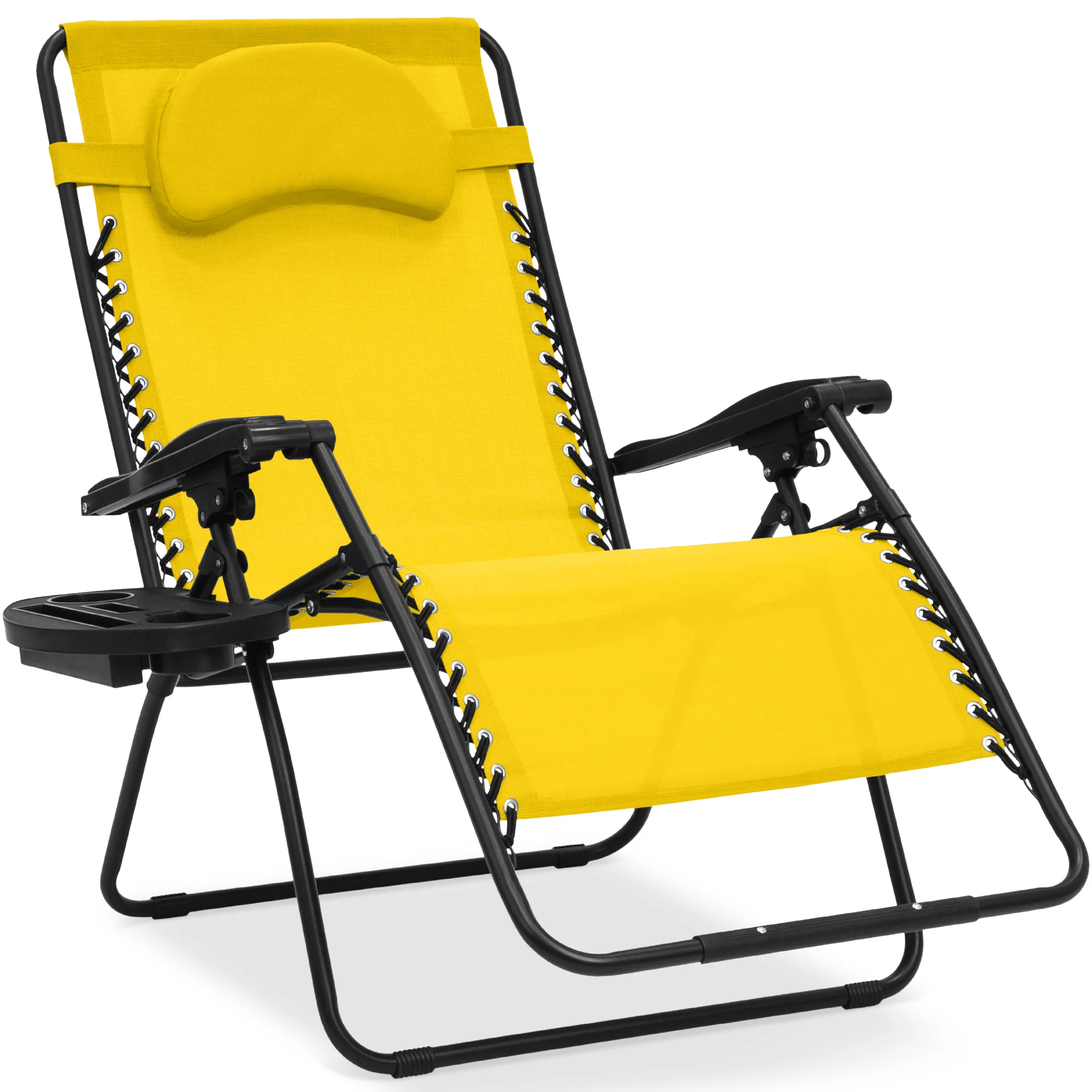 Oversized Reclining Zero Gravity Chair Lounger w/ Cup Holder, Pillow - Image 169