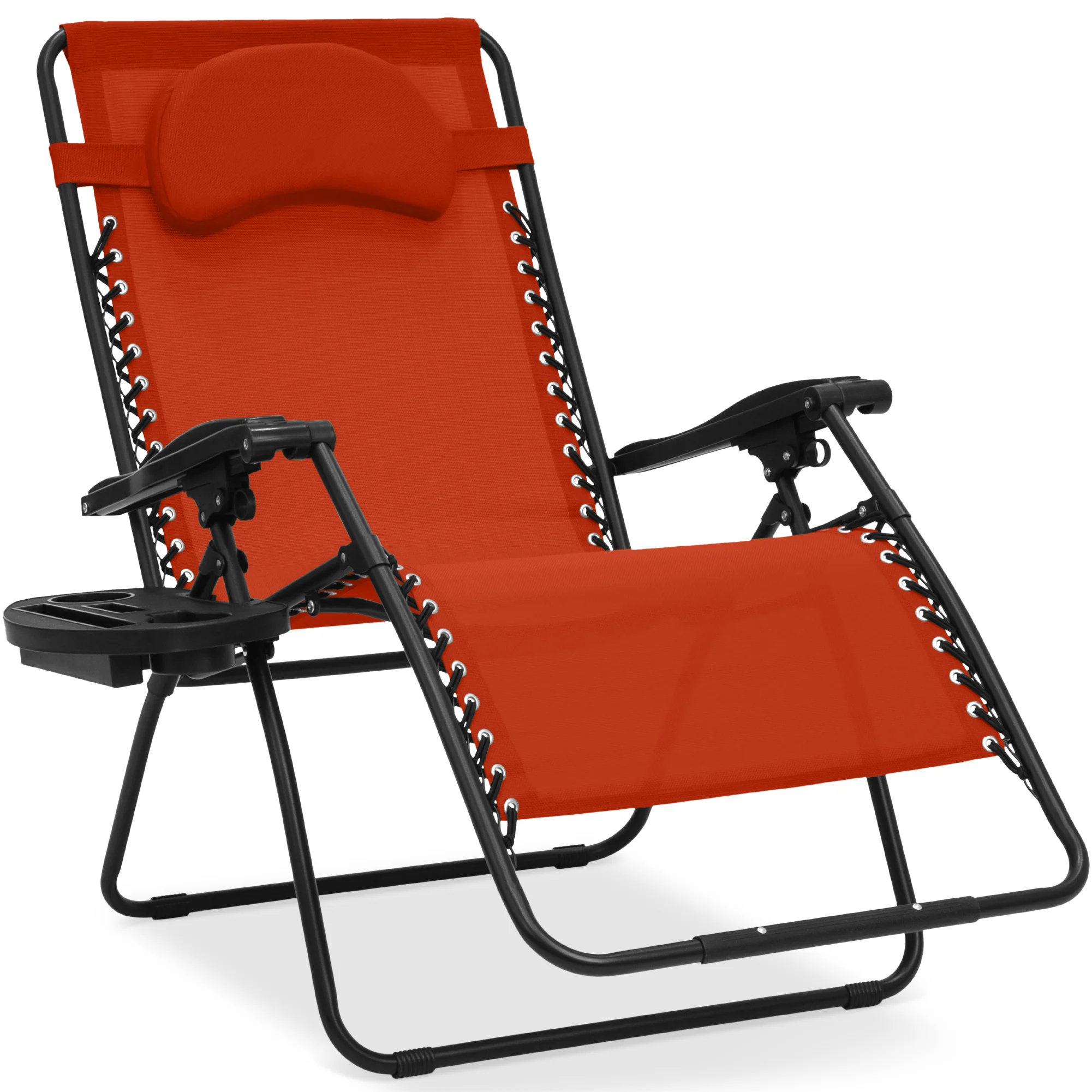 Oversized Reclining Zero Gravity Chair Lounger w/ Cup Holder, Pillow - Image 28