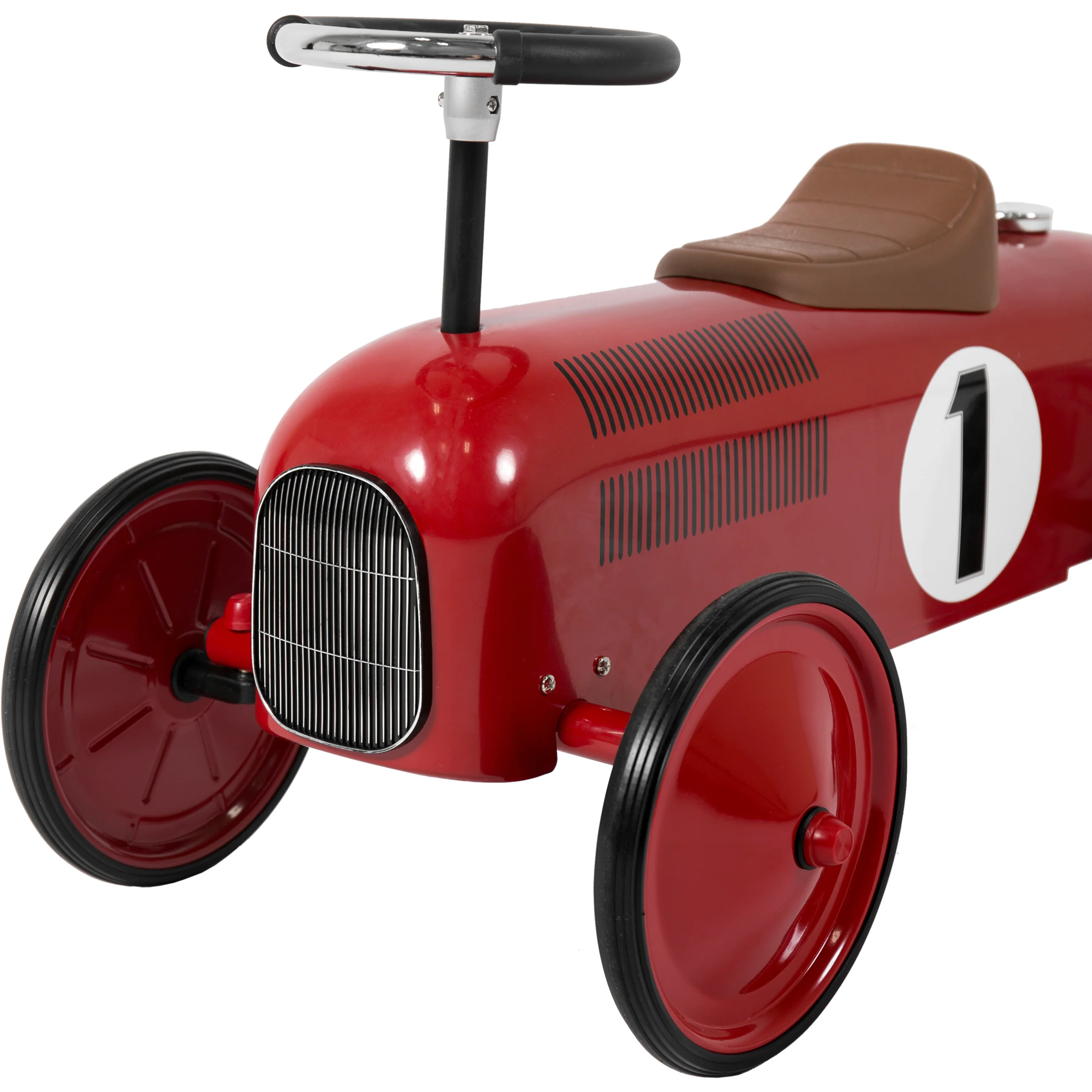 Classic Ride-On Metal Racer Pedal Car - Image 5