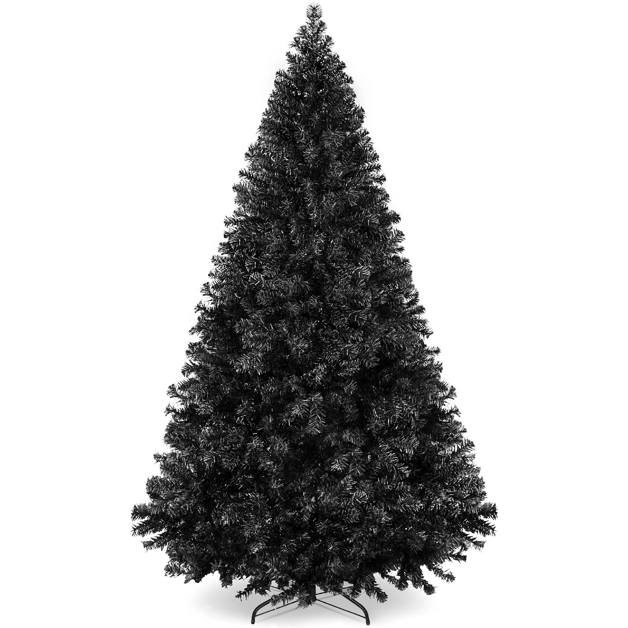 Artificial Black Christmas Tree, Unlit Pine Design w/Easy Assembly - Image 28