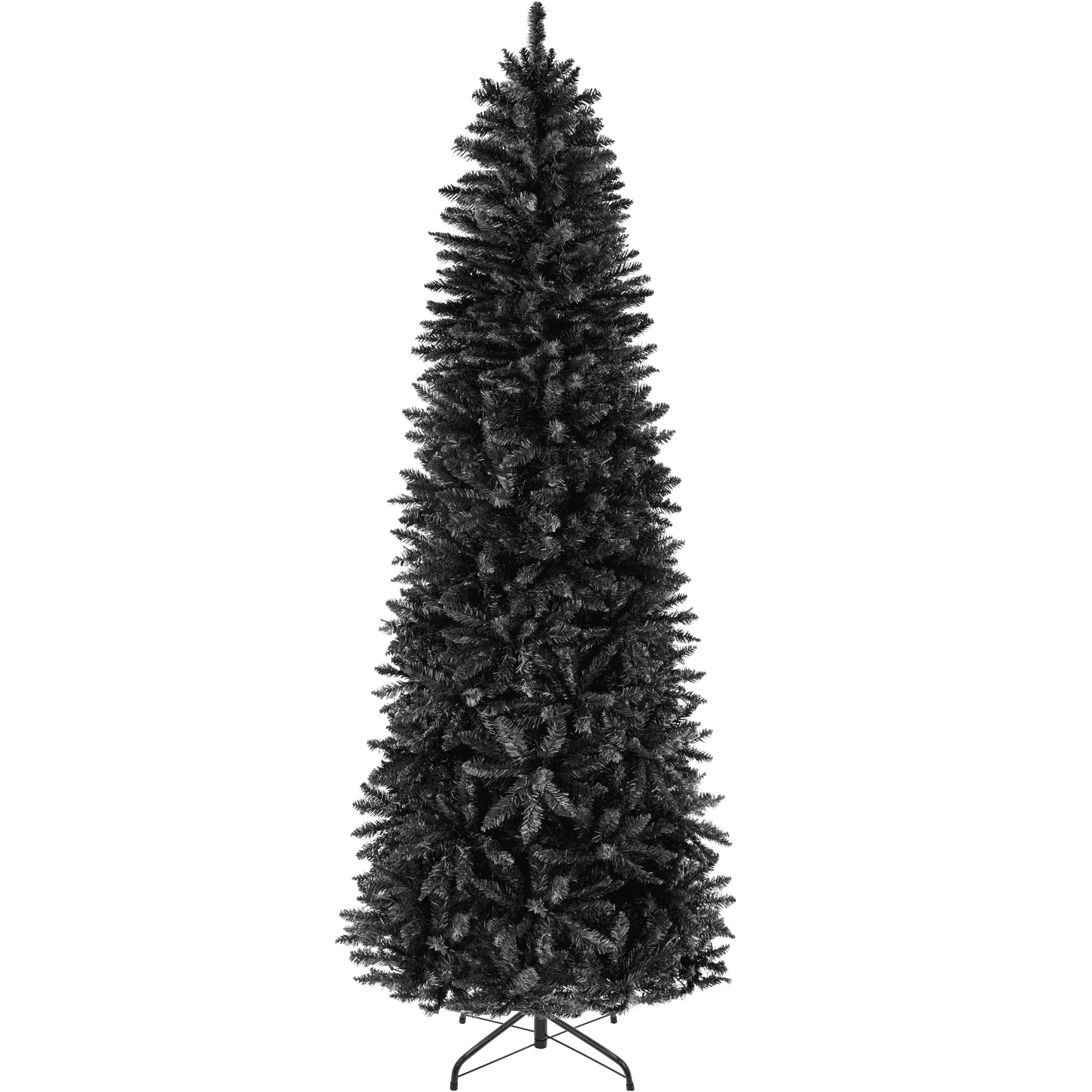 Black Artificial Pencil Holiday Christmas Tree - Image 8