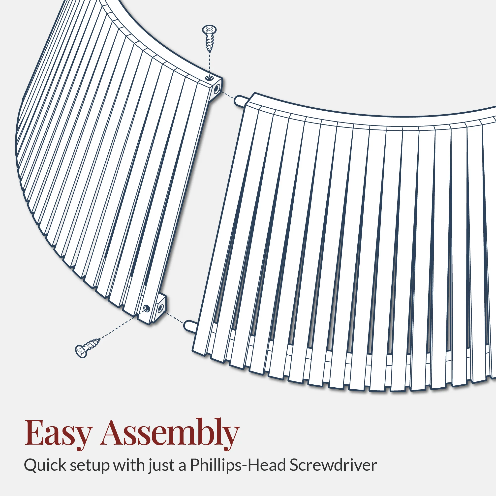 Christmas Tree Collar, Solid Wood Slatted Tree Accessory - 42in - Image 15