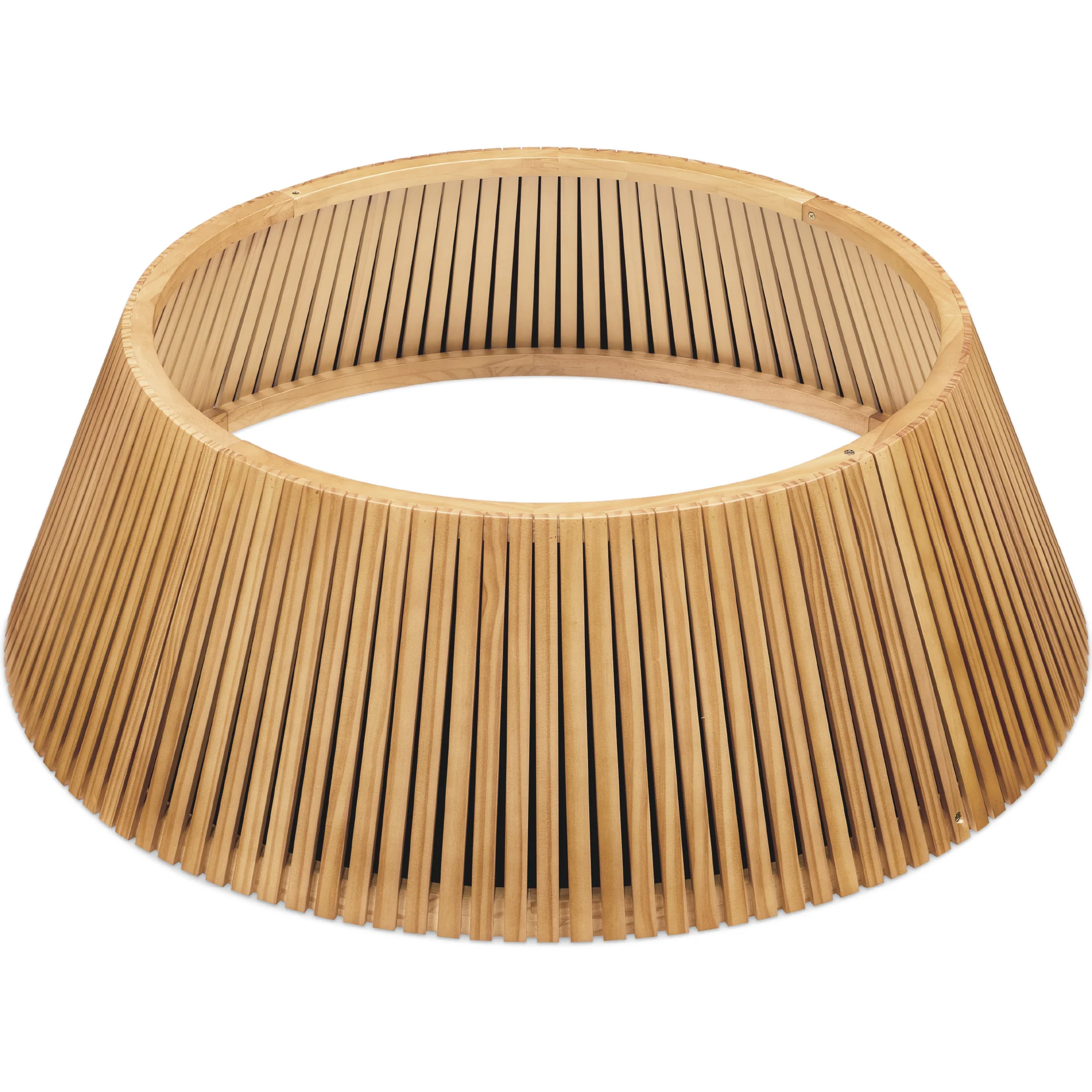 Christmas Tree Collar, Solid Wood Slatted Tree Accessory - 42in - Image 17