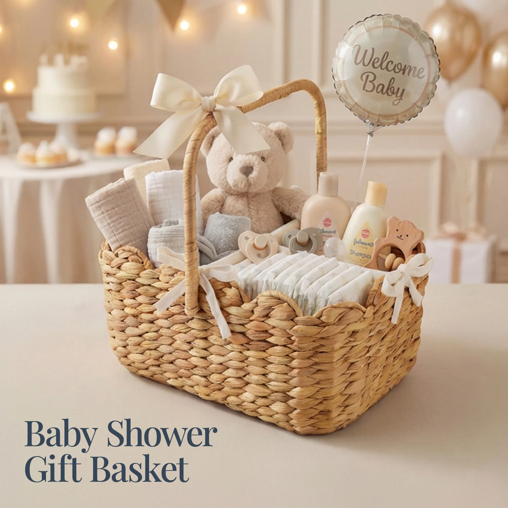 Diaper Caddy Organizer for Baby w/ Removable Divider & Handles - Image 4