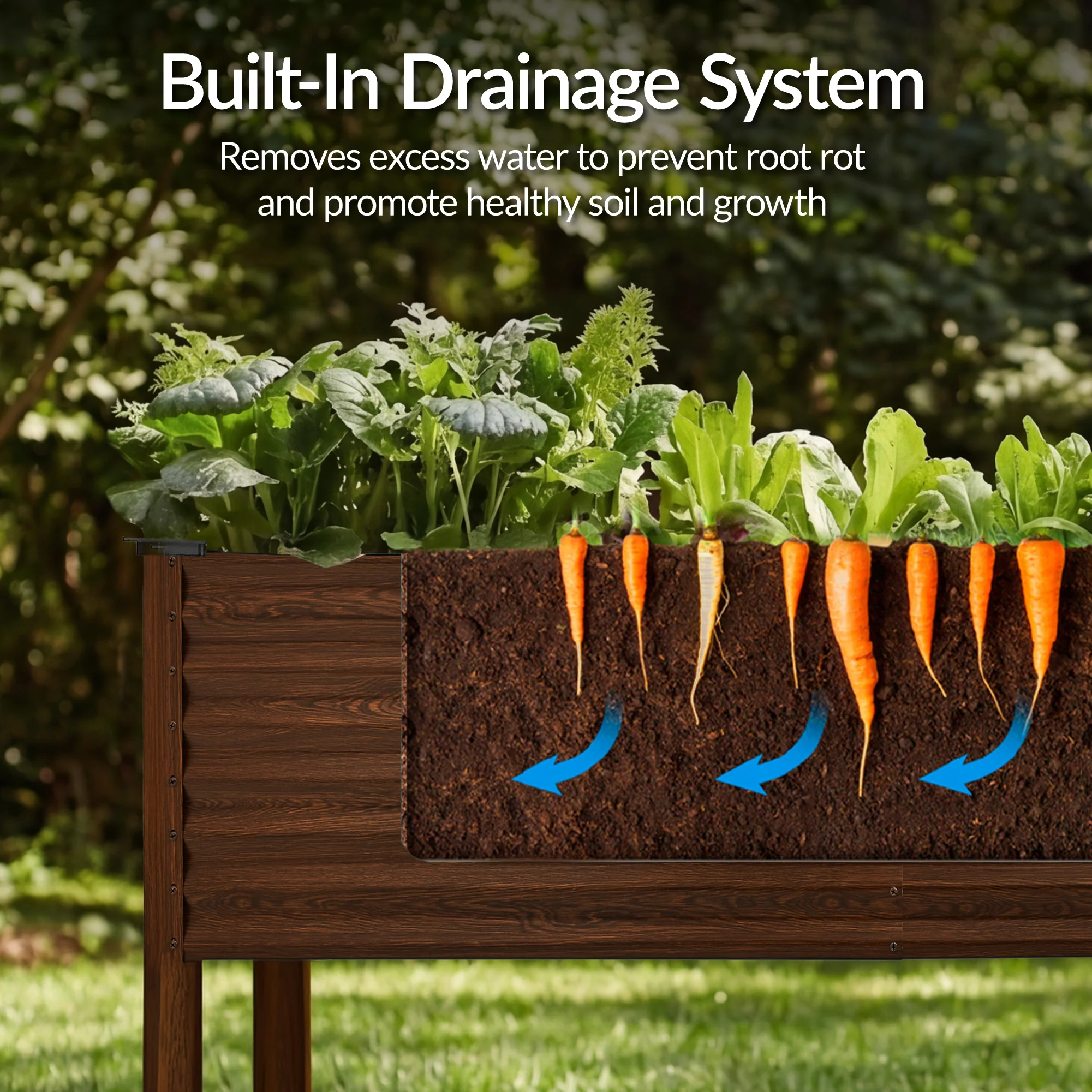 Elevated Galvanized Metal Garden Bed w/ Corner Protectors - 72x24x30in - Image 87