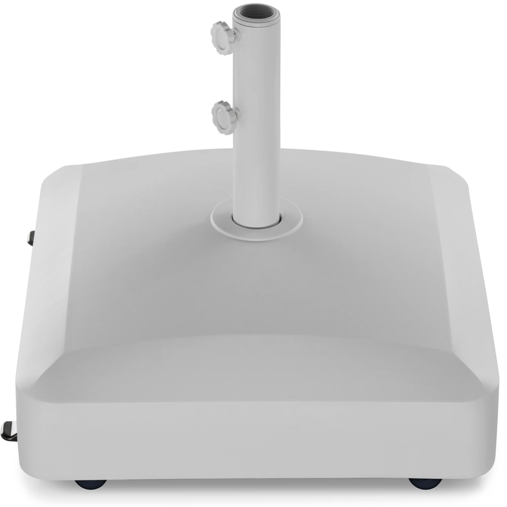 Fillable Mobile Umbrella Base Stand w/ 4 Wheels, 2 Locks, 123lb Capacity - Image 15