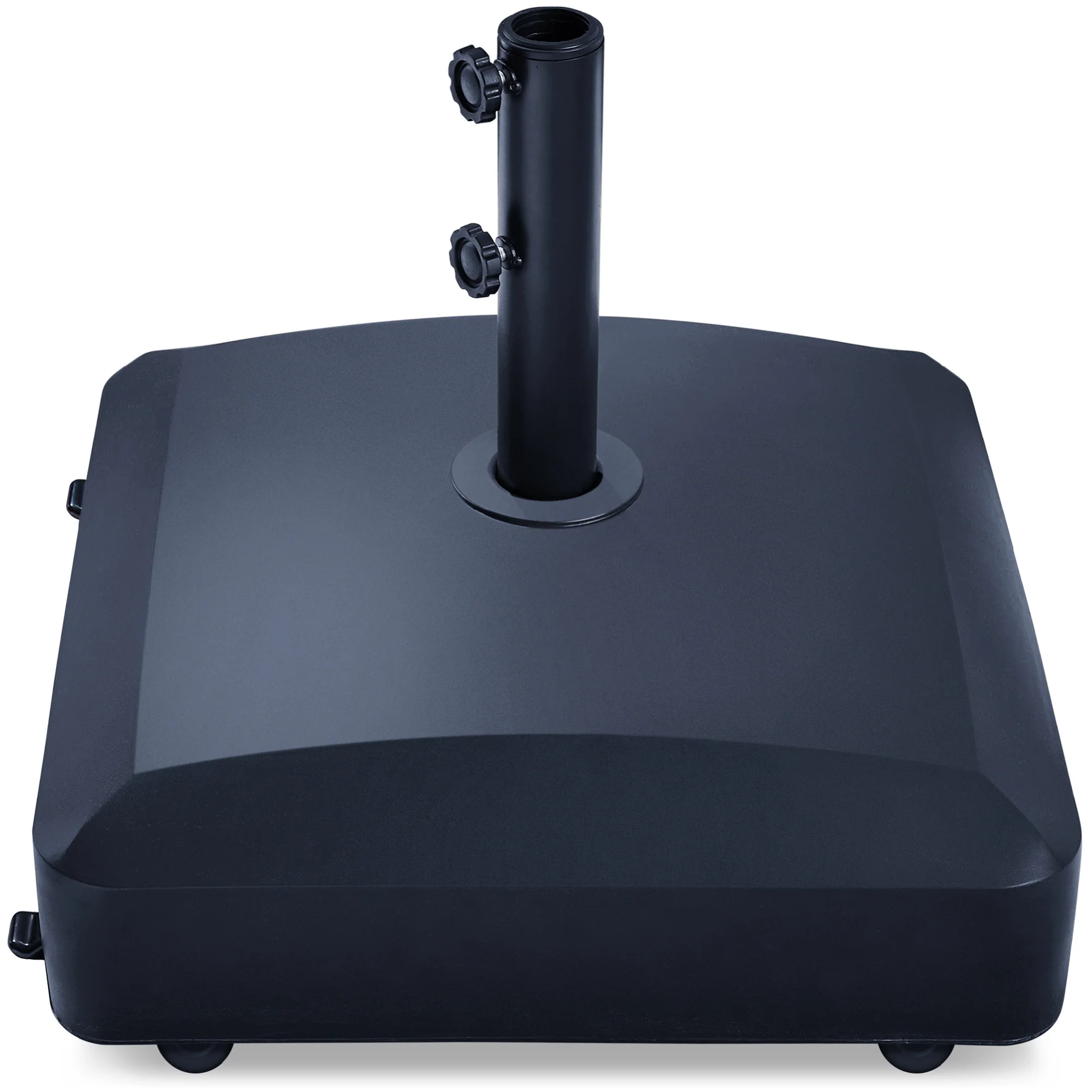 Fillable Mobile Umbrella Base Stand w/ 4 Wheels, 2 Locks, 123lb Capacity - Image 29