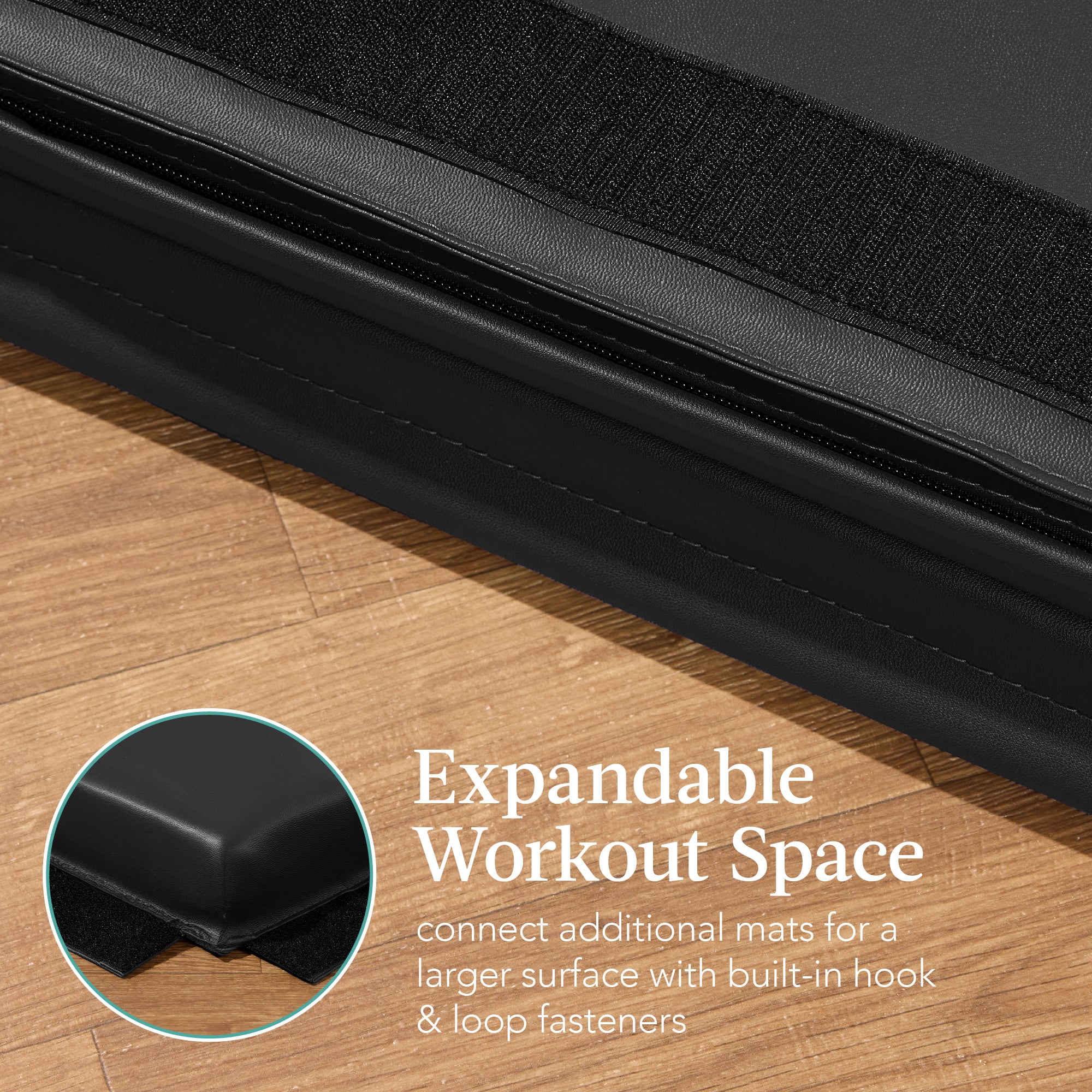 Folding Exercise Fitness Floor Mat w/ Handles & Balance Beam - Image 25