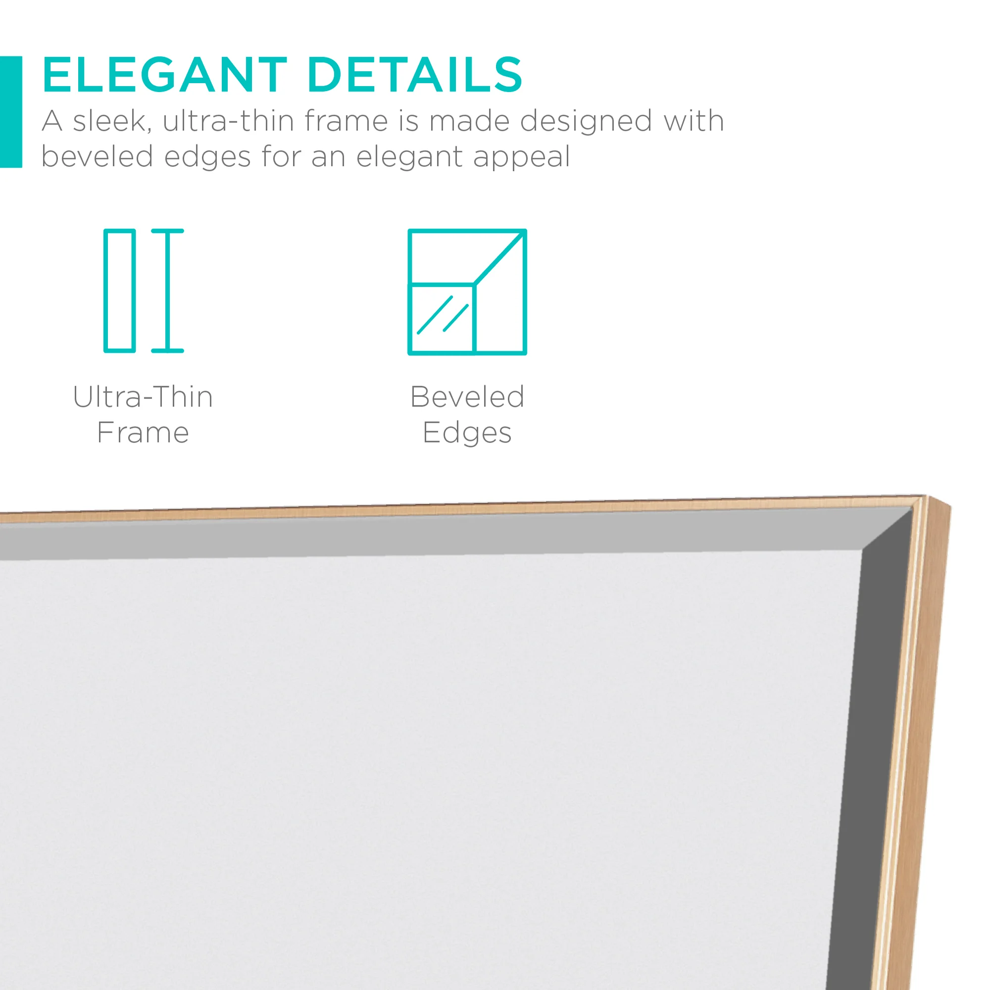 Large Full Length Mirror, Wall Hanging & Leaning Floor Mirror - 65x22in - Image 11