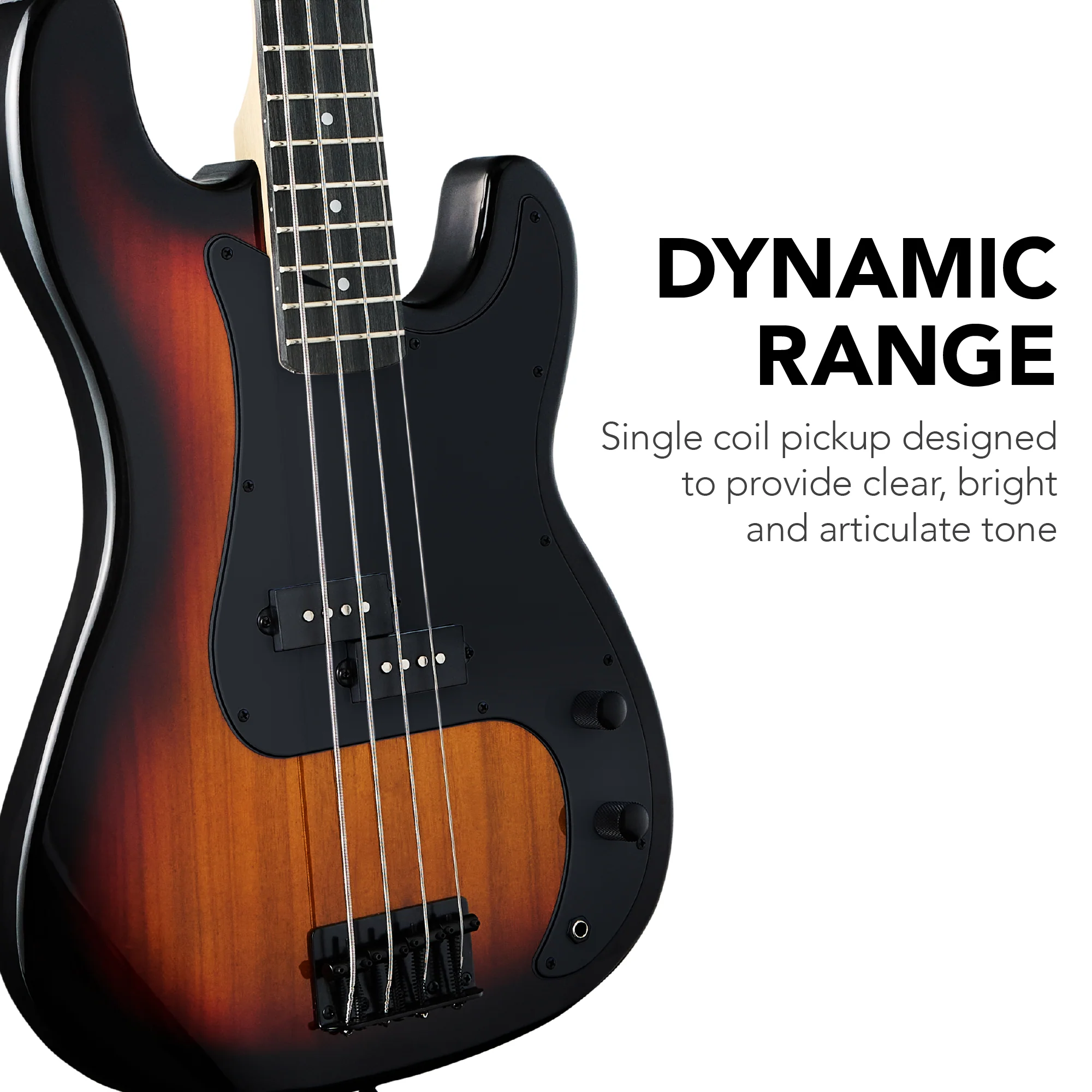 Full Size Beginner 4-String Electric Guitar Bass Guitar w/ Padded Case - Image 51