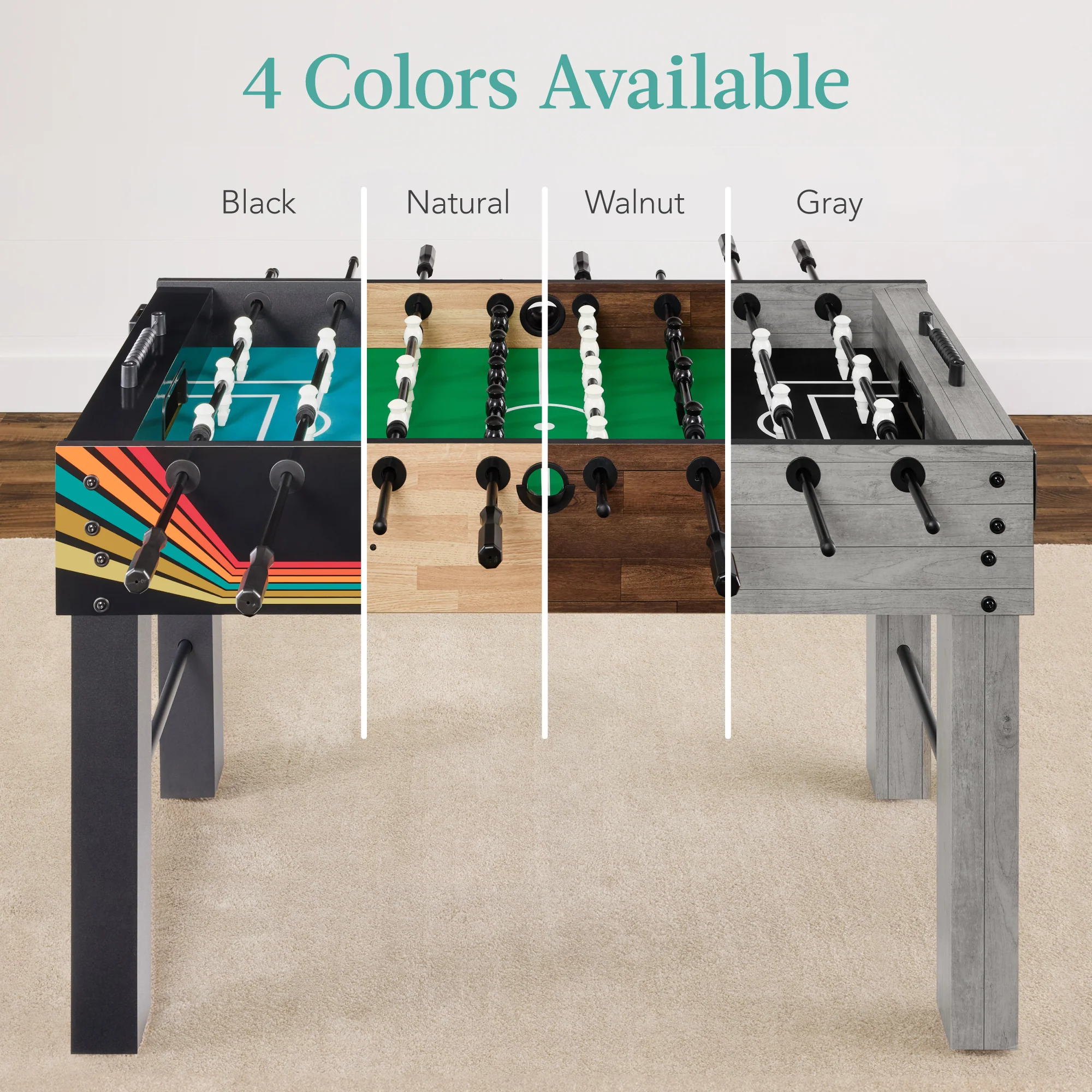 Large Full-Size Foosball Table w/ 2 Balls, 2 Cup Holders - 54in - Image 24