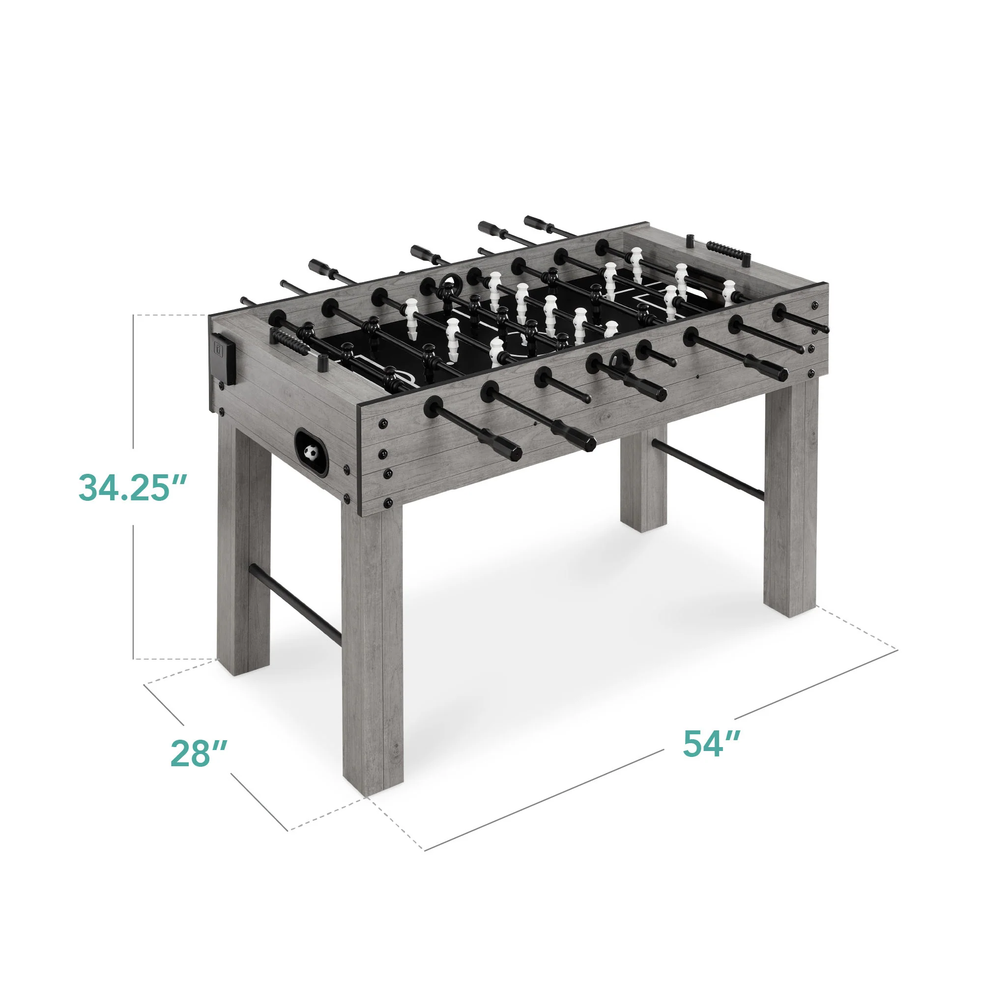 Large Full-Size Foosball Table w/ 2 Balls, 2 Cup Holders - 54in - Image 29