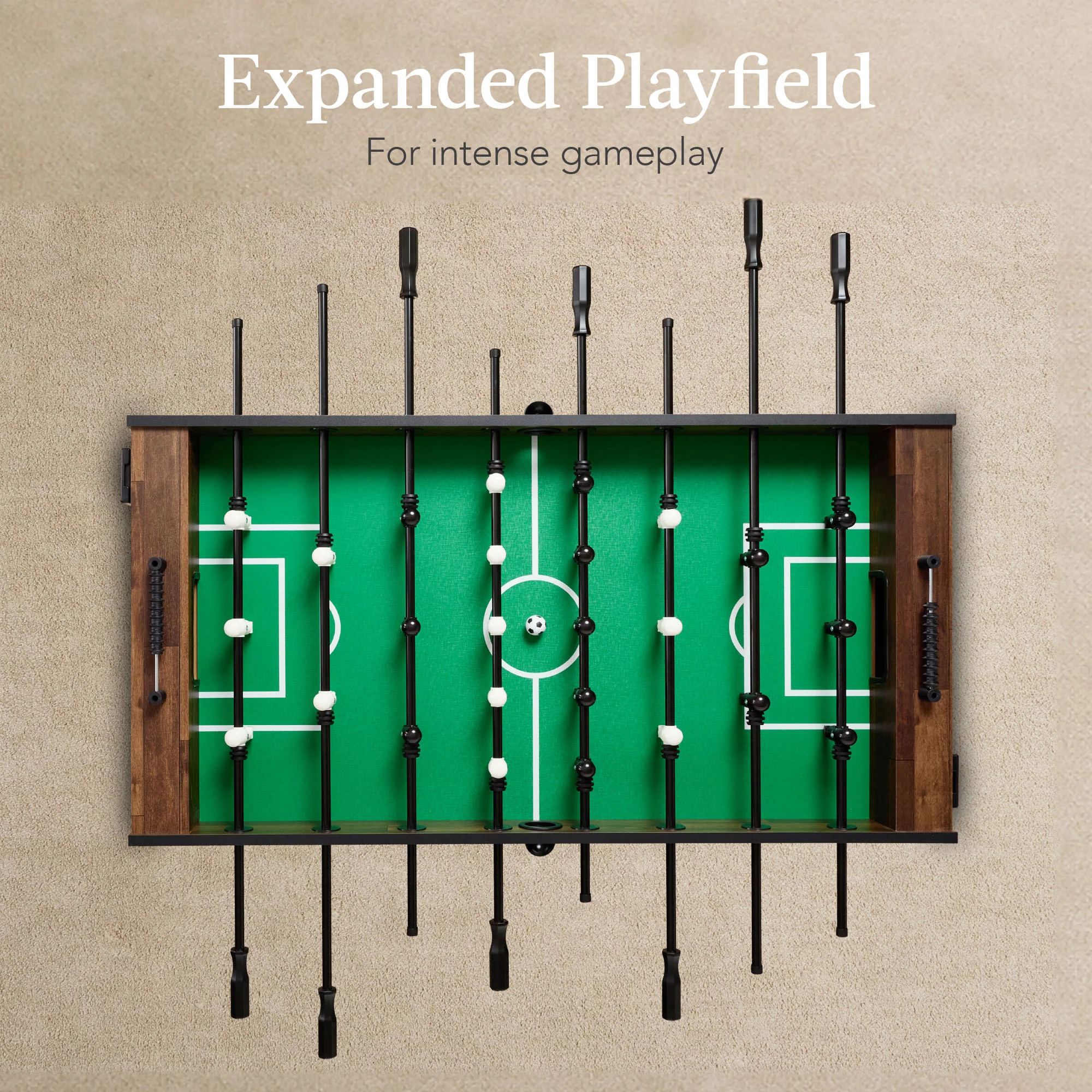 Large Full-Size Foosball Table w/ 2 Balls, 2 Cup Holders - 54in - Image 5
