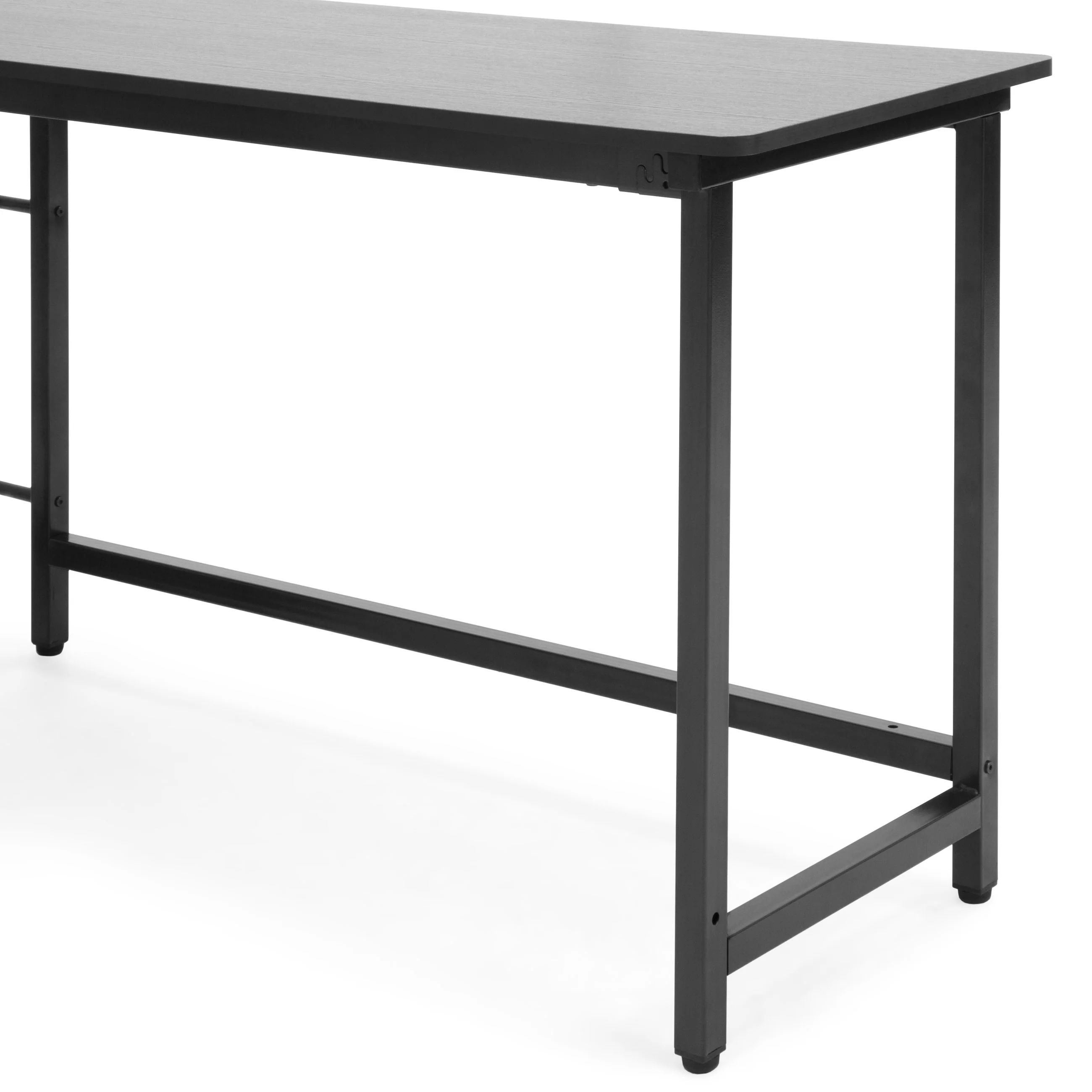 Modern L-Shaped Corner Computer Desk Table Workstation w/ CPU Stand - Image 4
