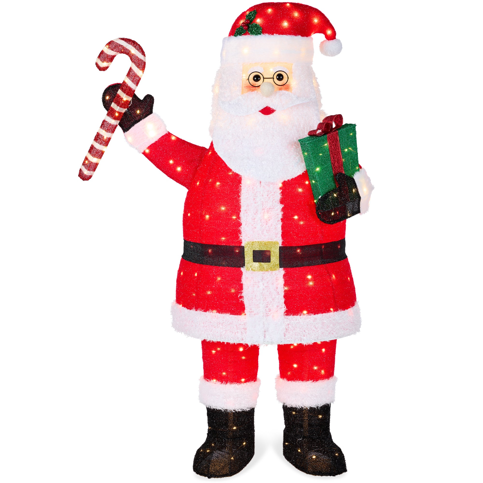 Lighted Pop-Up Santa Claus Outdoor Christmas Decoration w/ LED Lights - Image 17