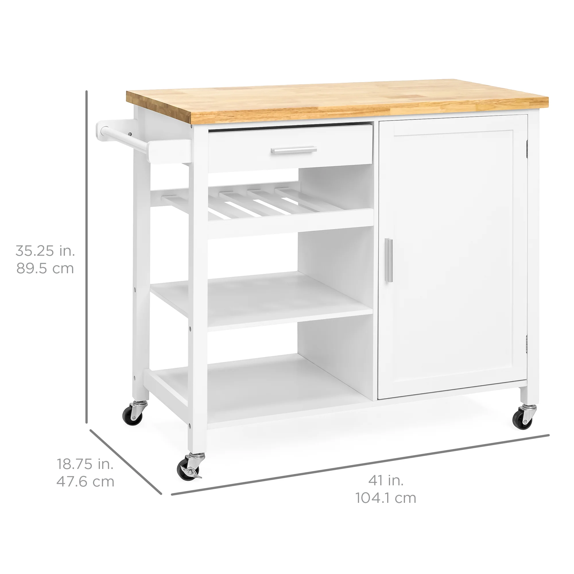Mobile Kitchen Island Cart - Image 7