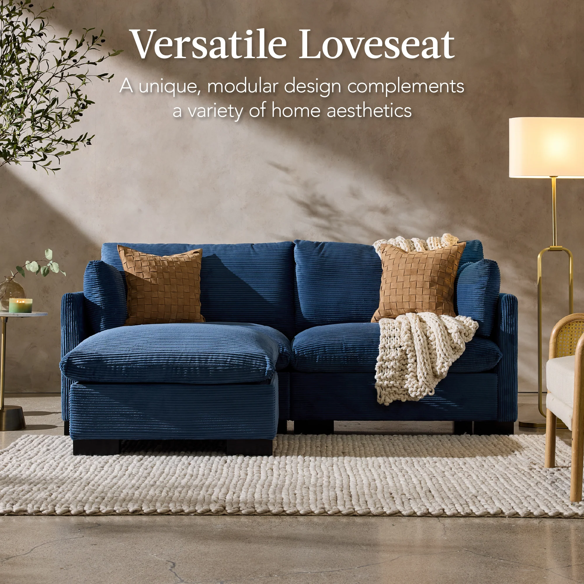 Modular Sectional Pillowtop Sofa w/ Ottoman & Storage 82in - Image 27
