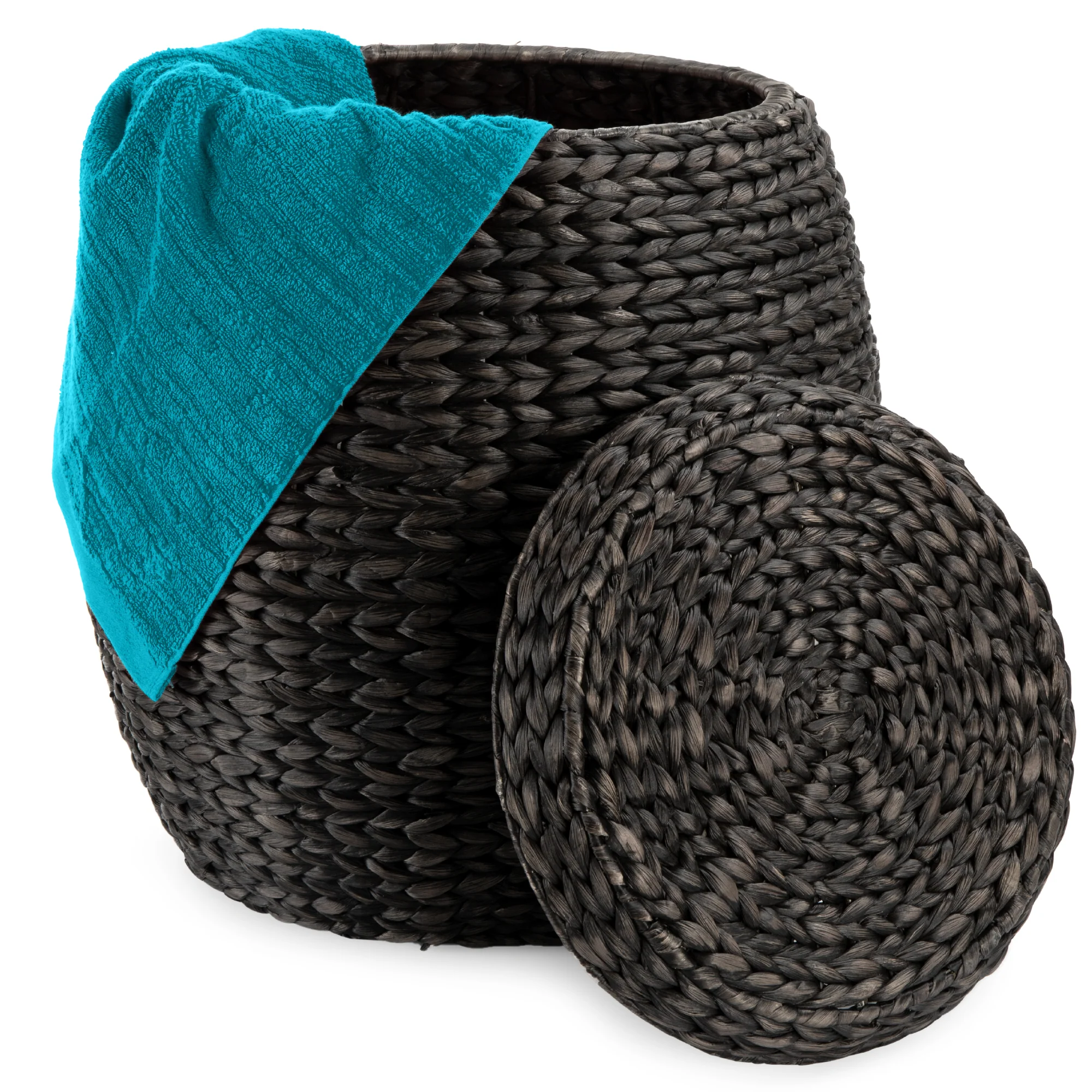 Multipurpose Hyacinth Storage Tote Basket - Image 22