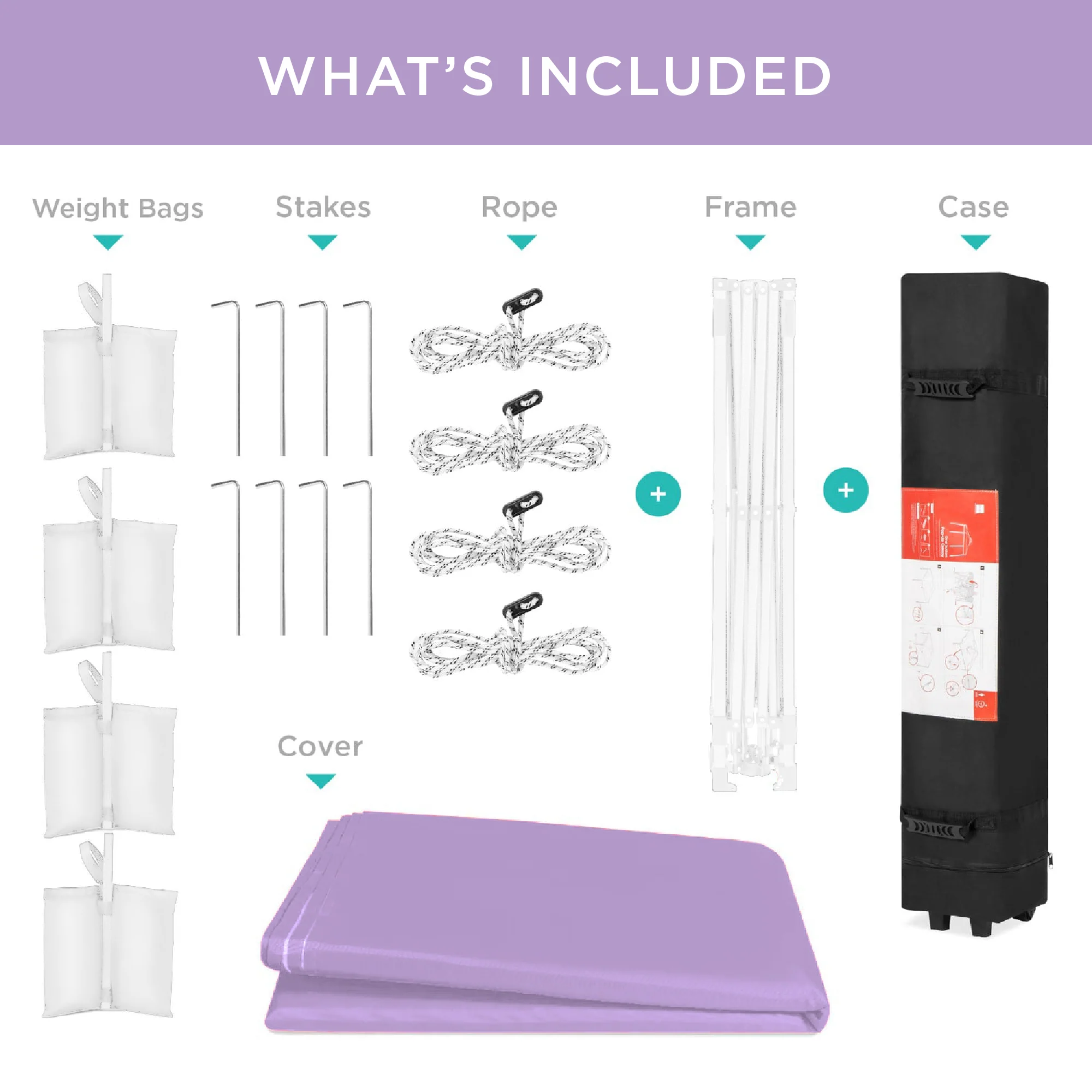 One-Person Setup Instant Pop Up Canopy w/ Case, 4 Weight Bags - 12x12ft - Image 70